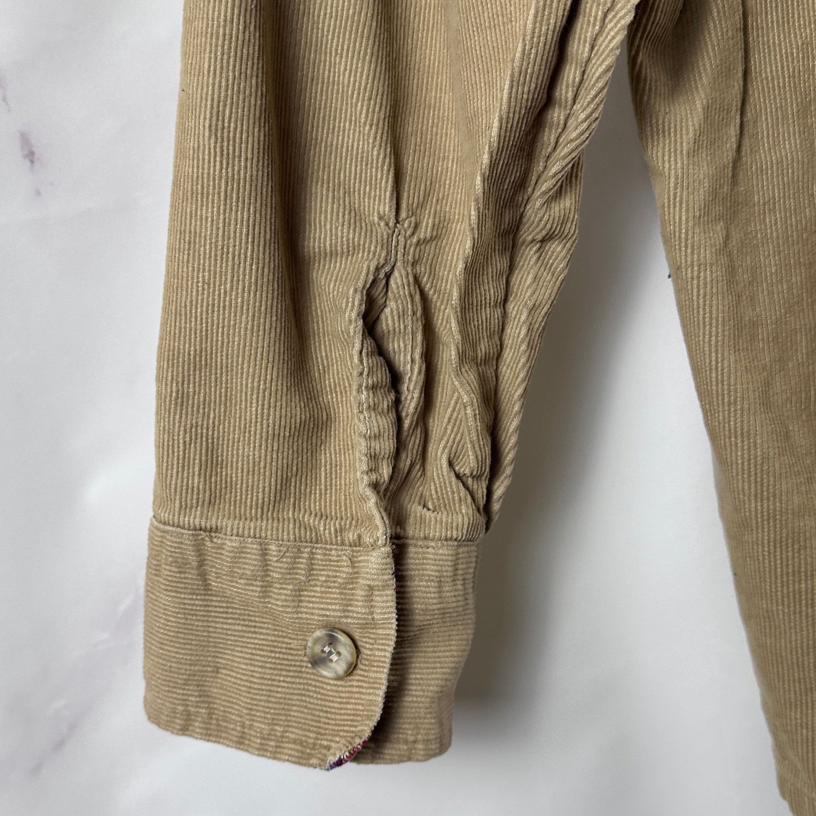 Vintage Vintage Leisuroy Tan Corduroy Button-Up Shirt Size US XL / EU 56 / 4 - 6 Thumbnail