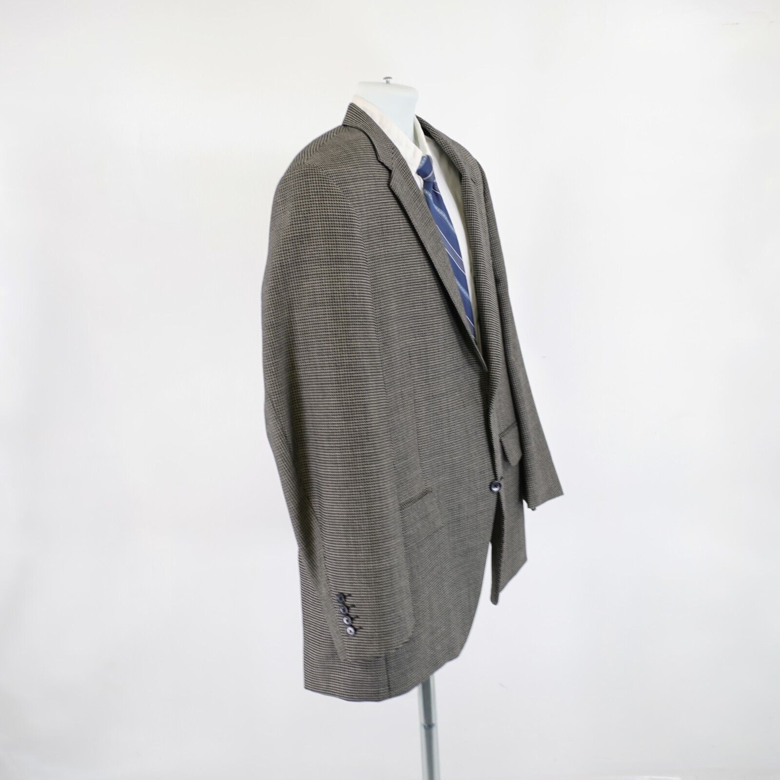 Other Montreal S. Cohen Performance Tweed Textured Wool Black Tan Size 48L - 7 Thumbnail