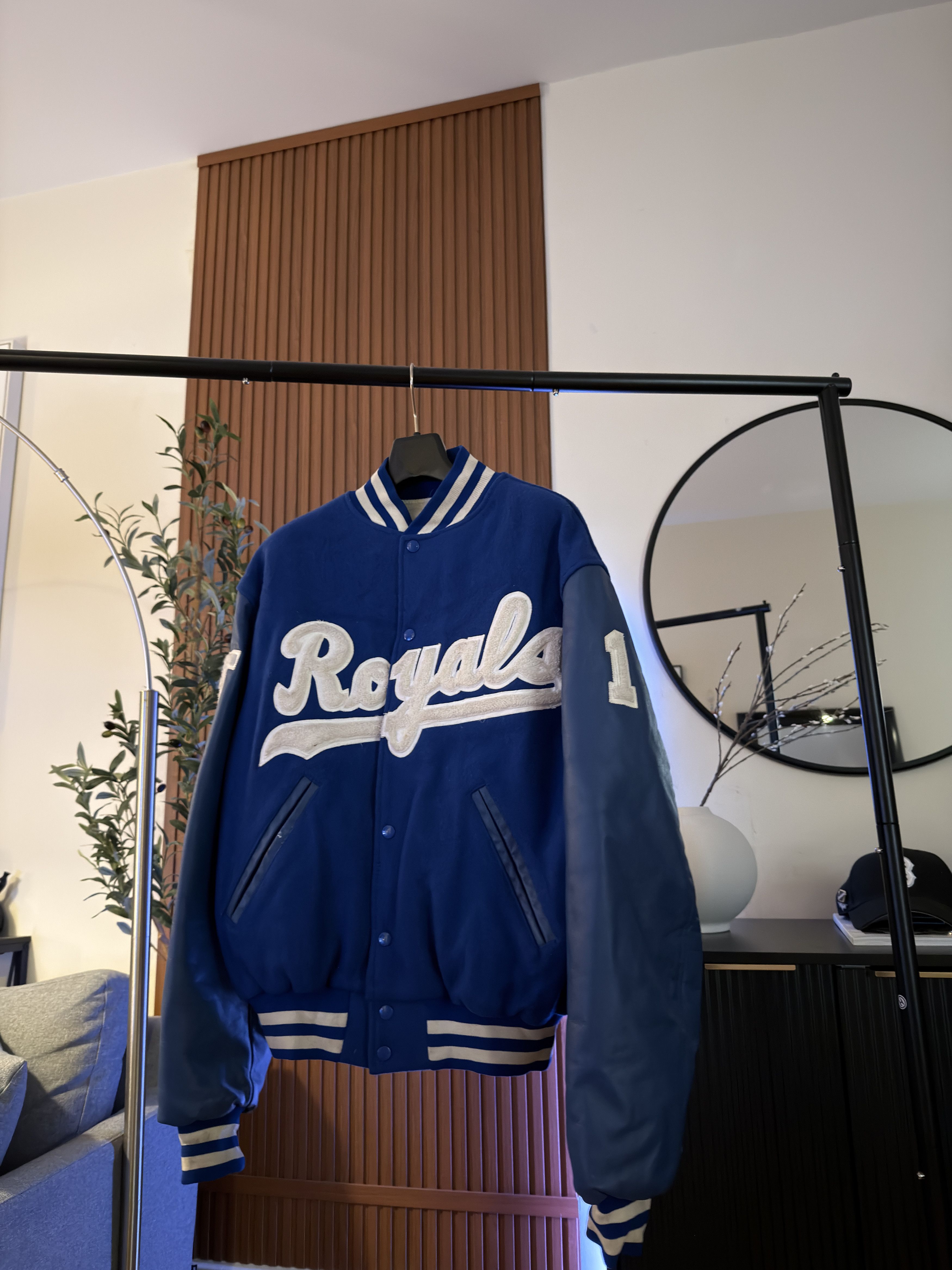 Other Blue Vintage Leather Varsity Jacket Royals Size US XL / EU 56 / 4 - 7 Thumbnail