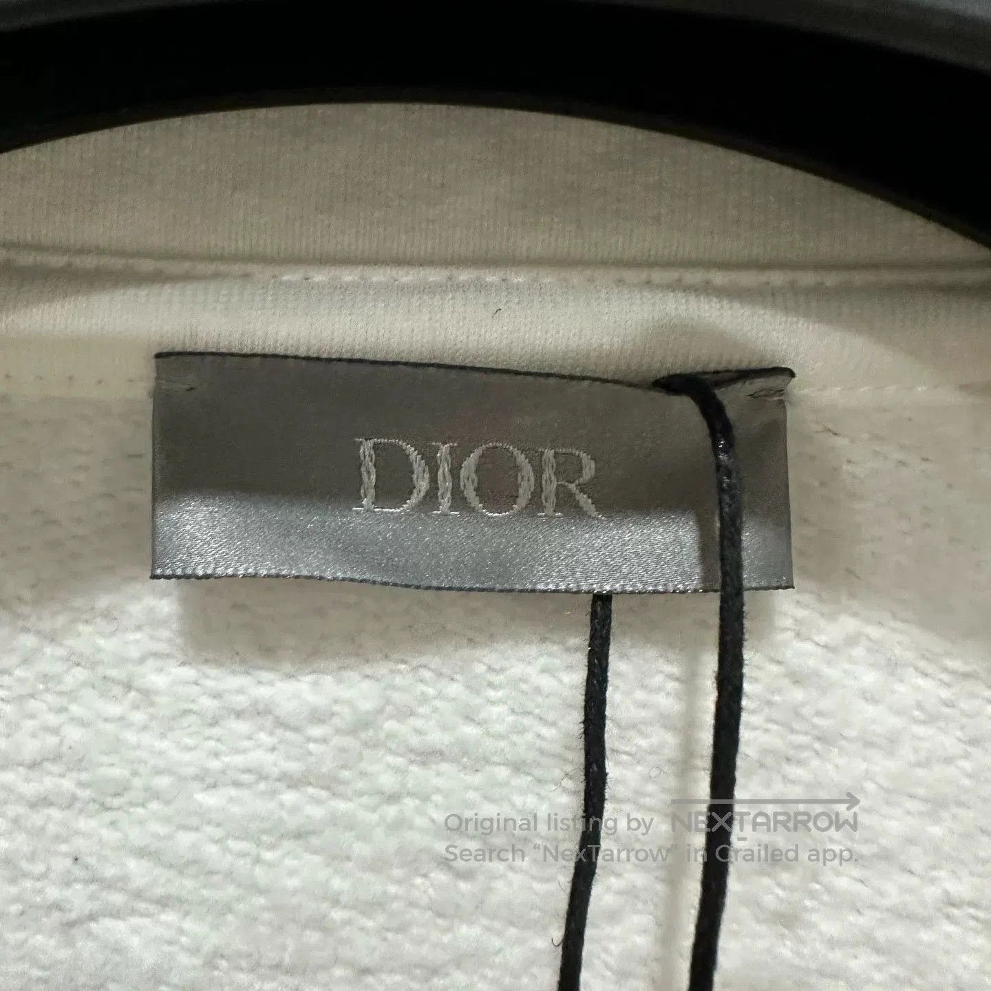 Dior Dior White Logo Embroidered Half-Zip Sweatshirt. Size US M / EU 48-50 / 2 - 6 Thumbnail