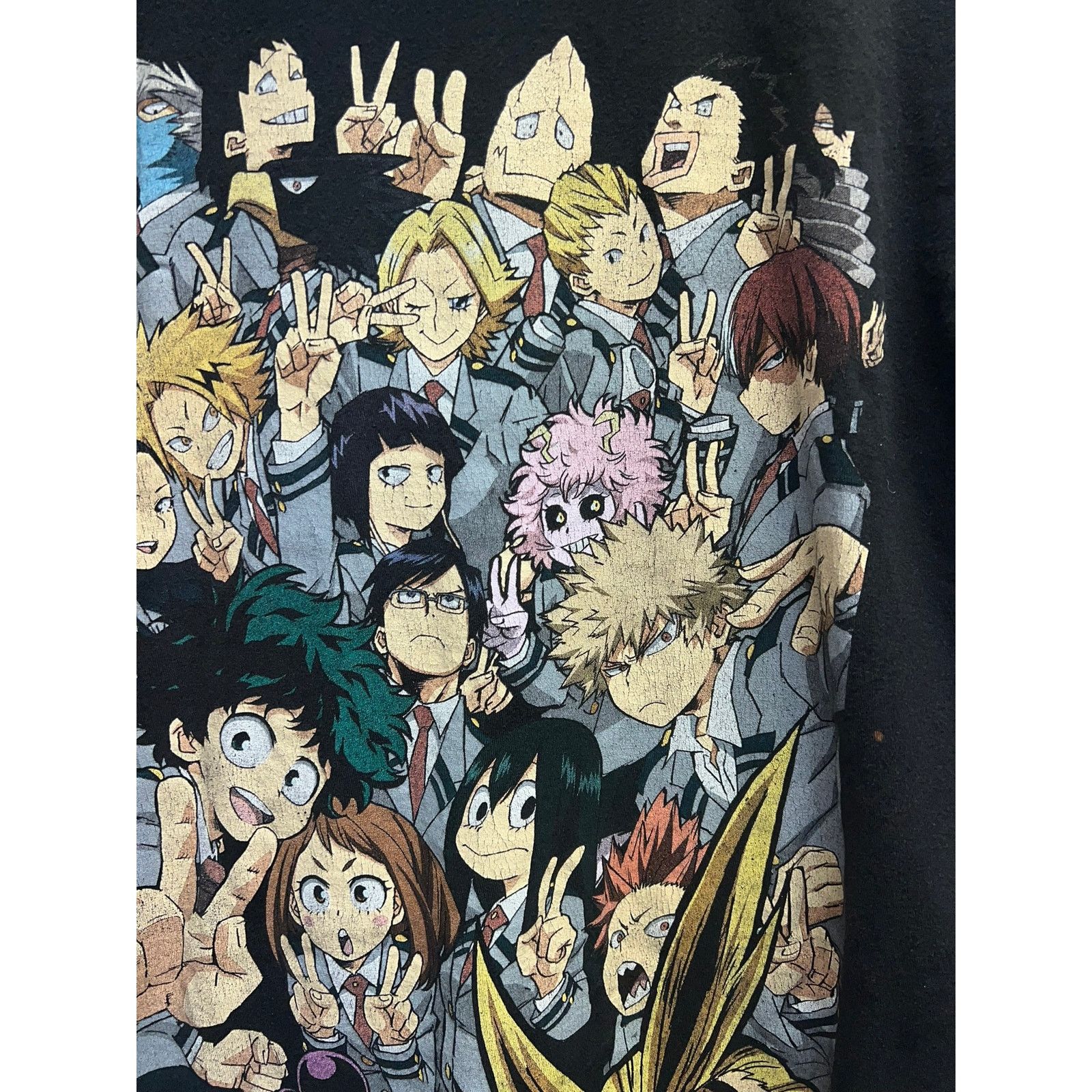 Vintage My Hero Academia Shirt Characters Graphic Black Anime Tee XL Size US XL / EU 56 / 4 - 4 Thumbnail
