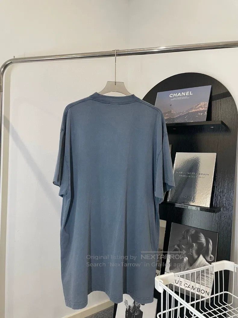 Balenciaga Alphabet print logo loose fit round neck hooded