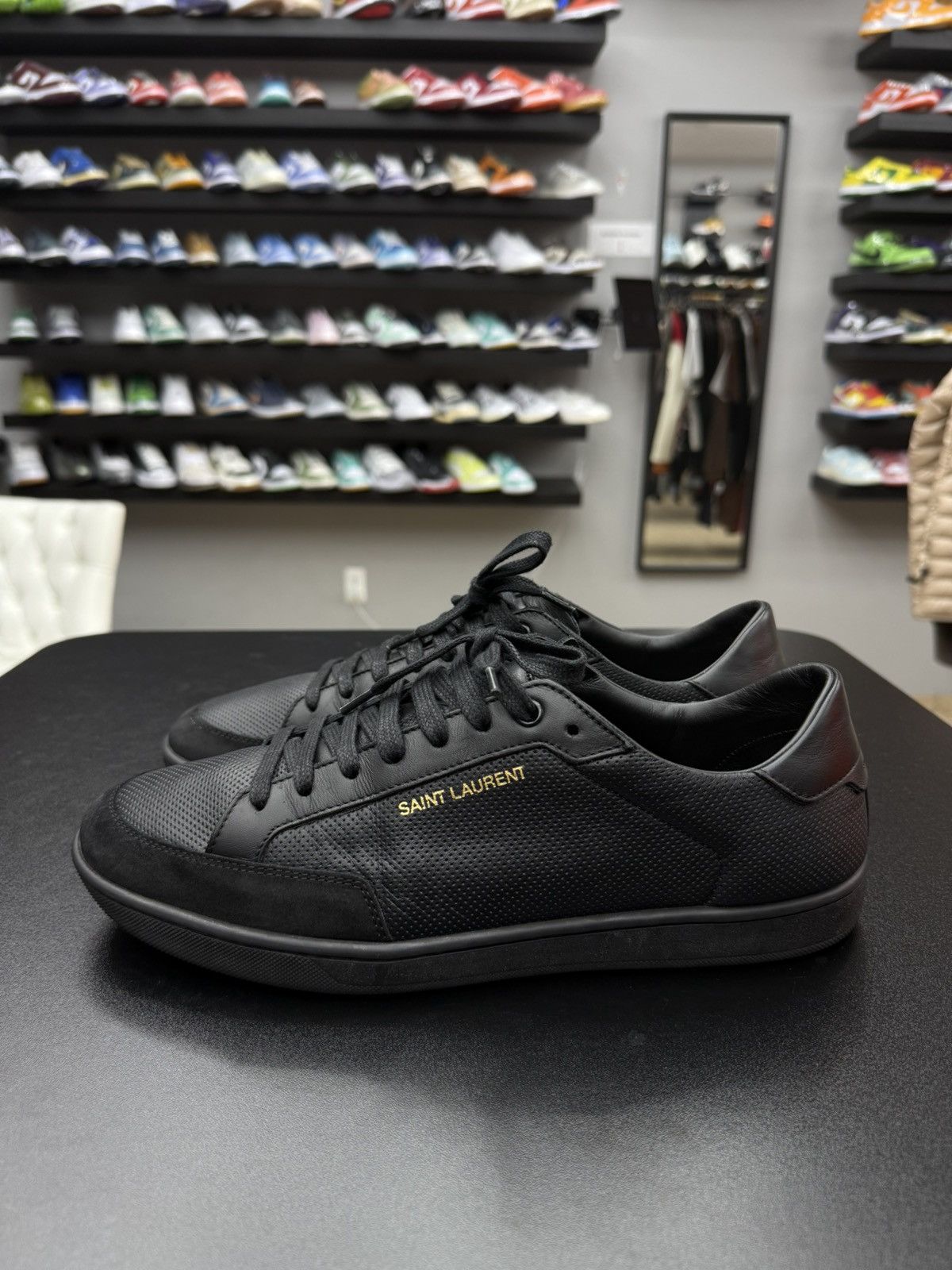 Saint Laurent Paris Saint Laurent Court Classic SL 10 Low Perforated Black 10 US Size US 10 / EU 43 - 8 Thumbnail