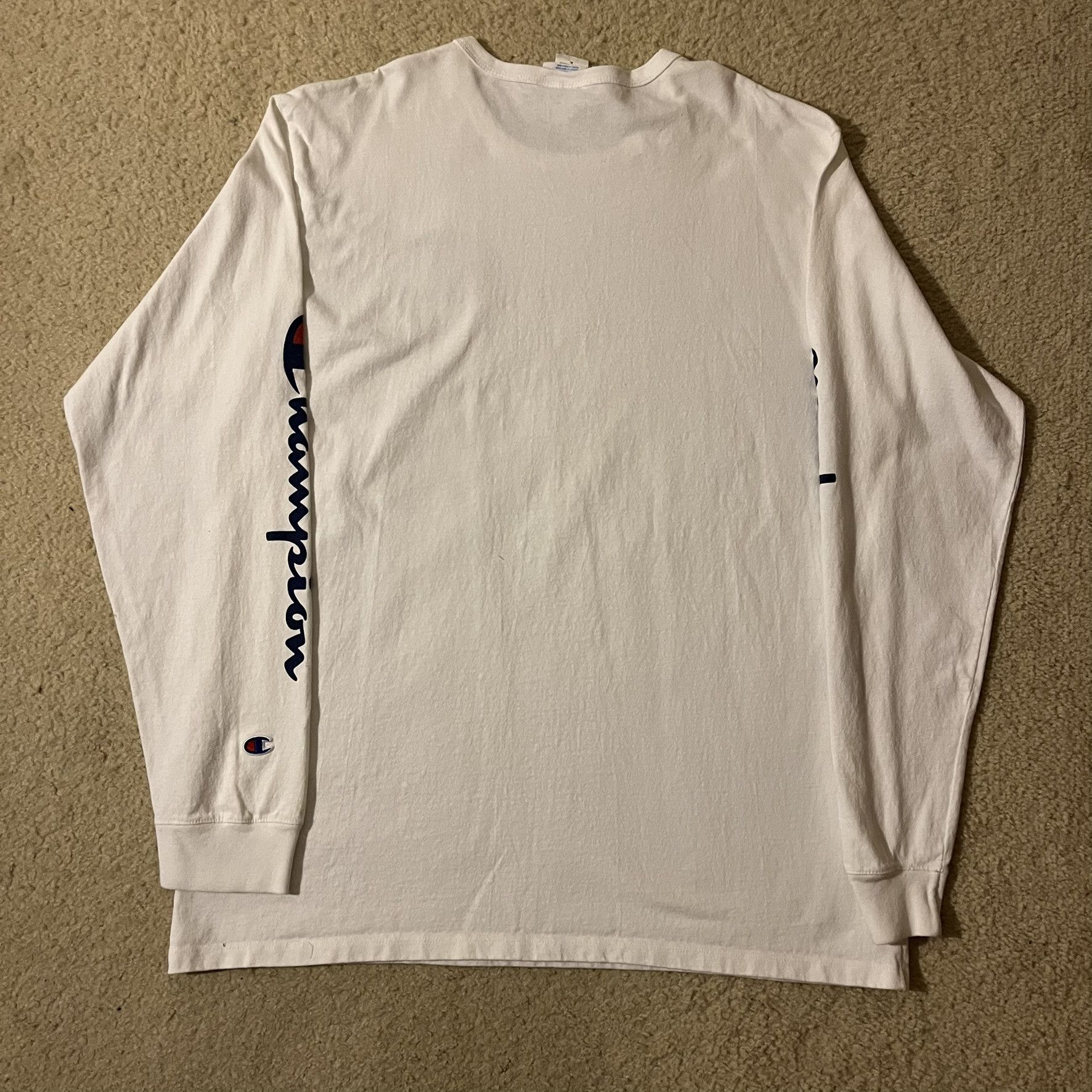 Champion VTG 00s Champion Brand Logo Crewneck Long Sleeve Graphic Tee Size US XL / EU 56 / 4 - 2 Thumbnail