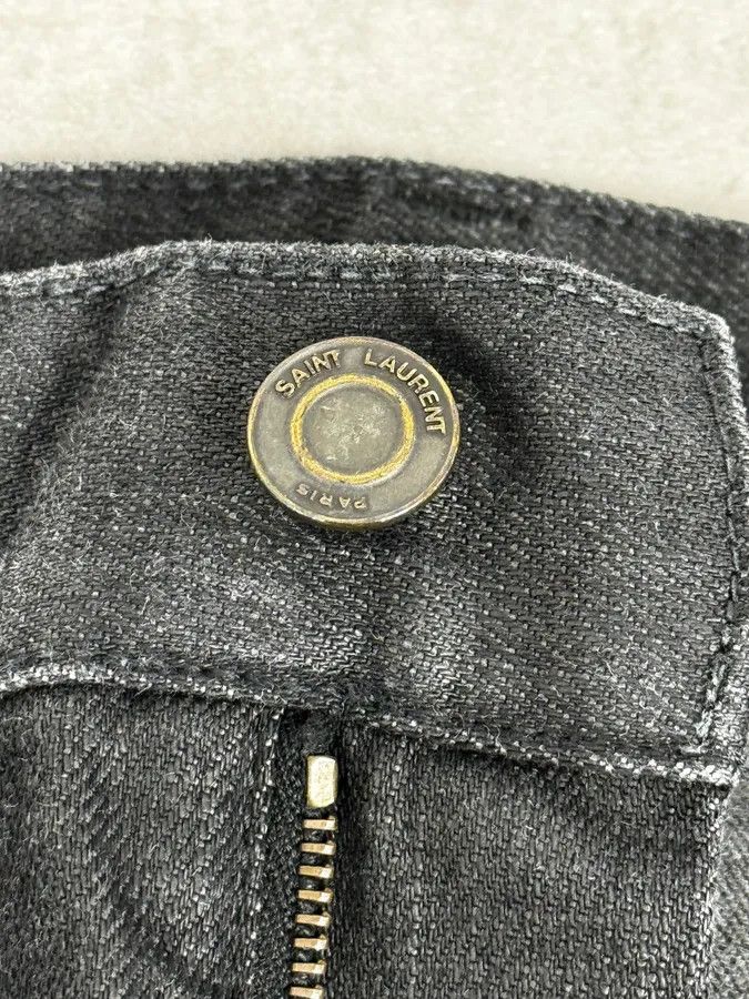 Saint Laurent Paris Saint Laurent Black Slim Denim Jeans Size US 32 / EU 48 - 9 Thumbnail