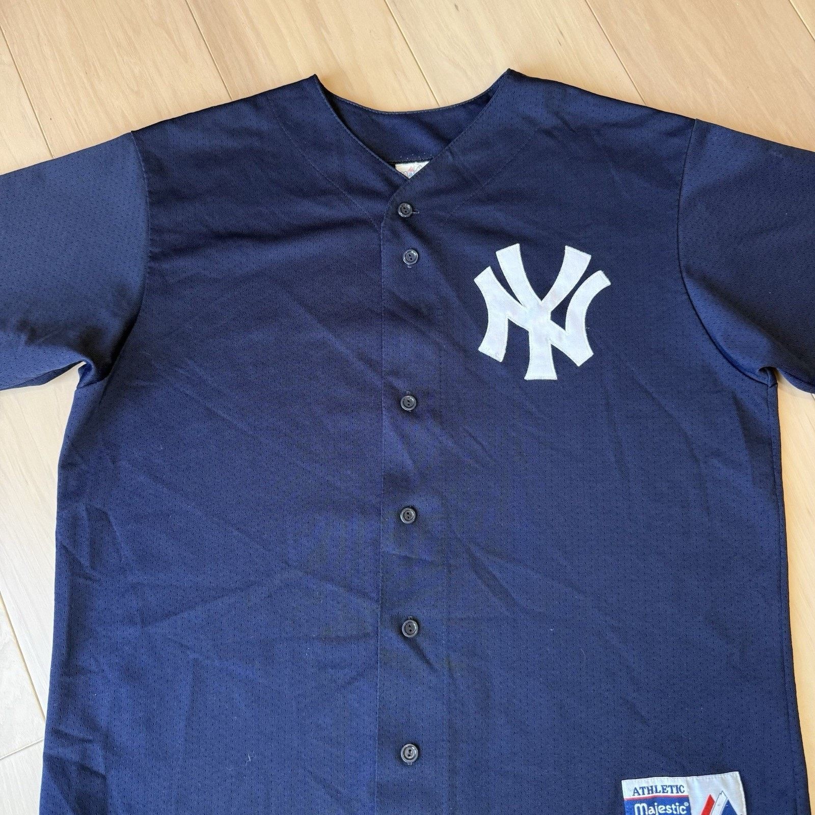 Majestic Vintage New York Yankees Jersey XL Navy 90s Majestic MLB Size US XL / EU 56 / 4 - 4 Thumbnail