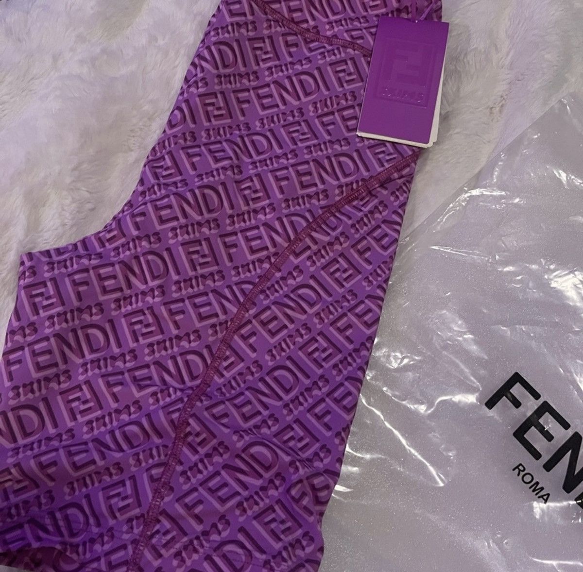SKIMS Skims fendi collab biker shorts Size 30" / US 8 / IT 44 - 2 Thumbnail