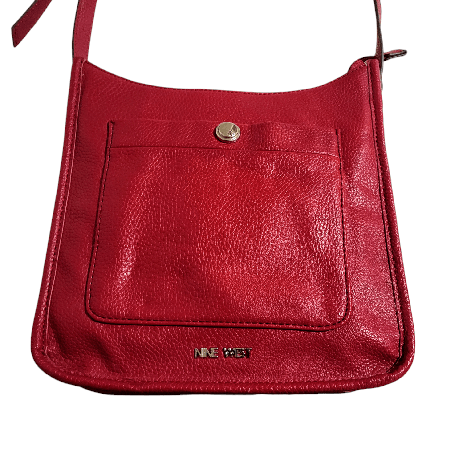 Nine West Nine West Red Faux Leather Shoulder Crossbody Bag Size ONE SIZE - 2 Thumbnail