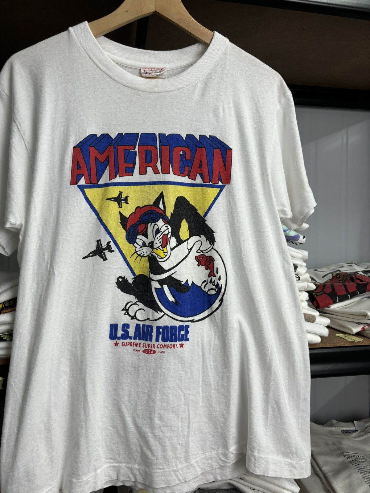 Vintage RARE! Vintage 90’s Art American Us Air Force Size US M / EU 48-50 / 2 - 1 Thumbnail
