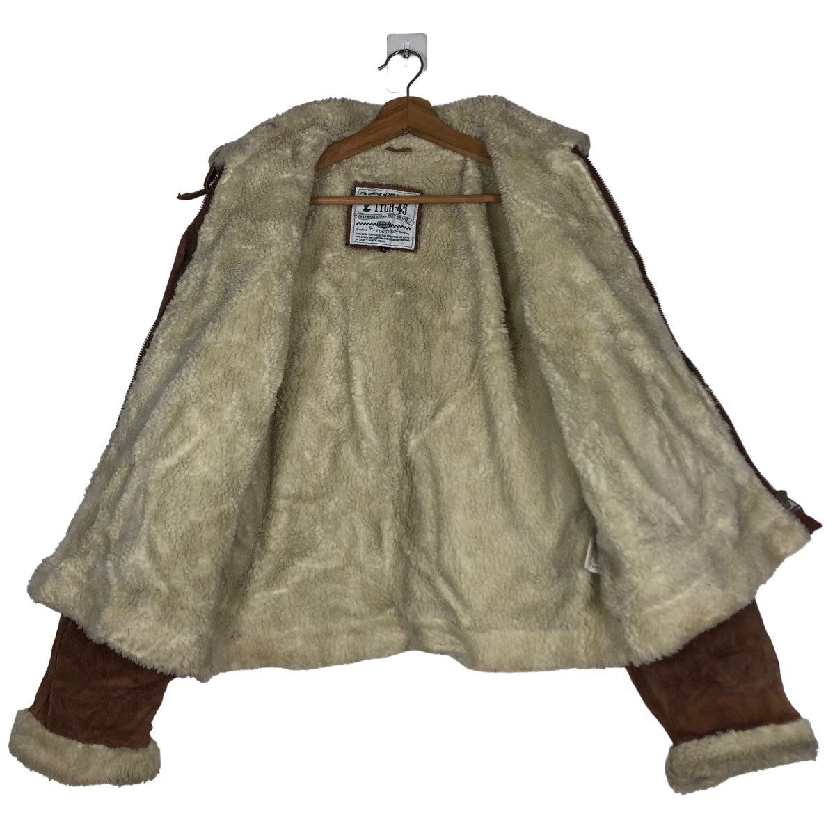 Japanese Brand 🔥Vtg Biker Leather Jacket Shearling Japan Pitch 45 Size US M / EU 48-50 / 2 - 11 Thumbnail