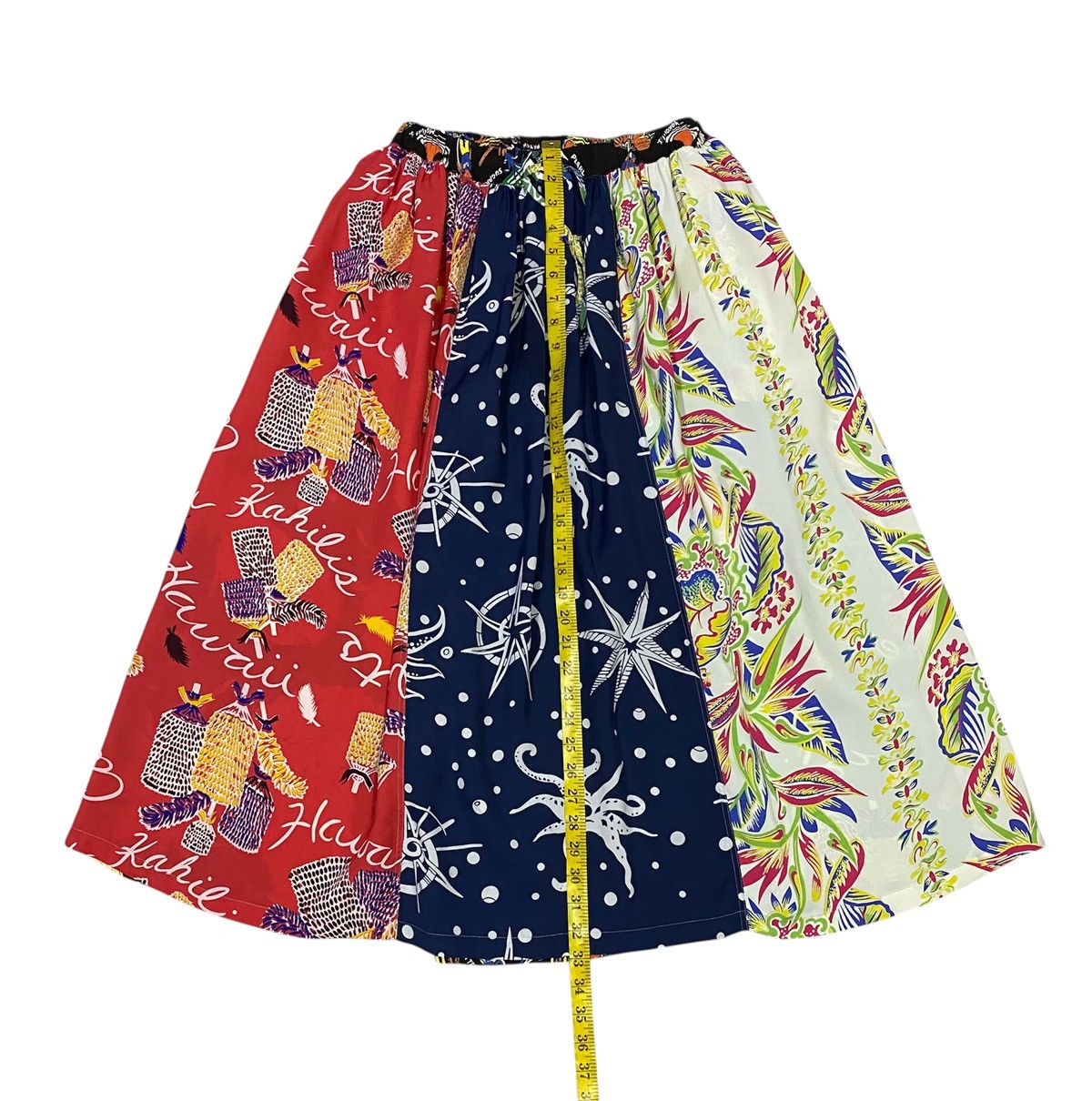 Sun Surf Sun Surf X Beams Rayon Hawaiian Midi Skirt Size 30" / US 8 / IT 44 - 16 Thumbnail