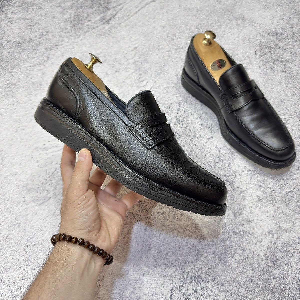 Bally Bally Bardony Black Leather Penny Loafers US9 UK8E EU42.5 Size US 9 / EU 42 - 4 Thumbnail