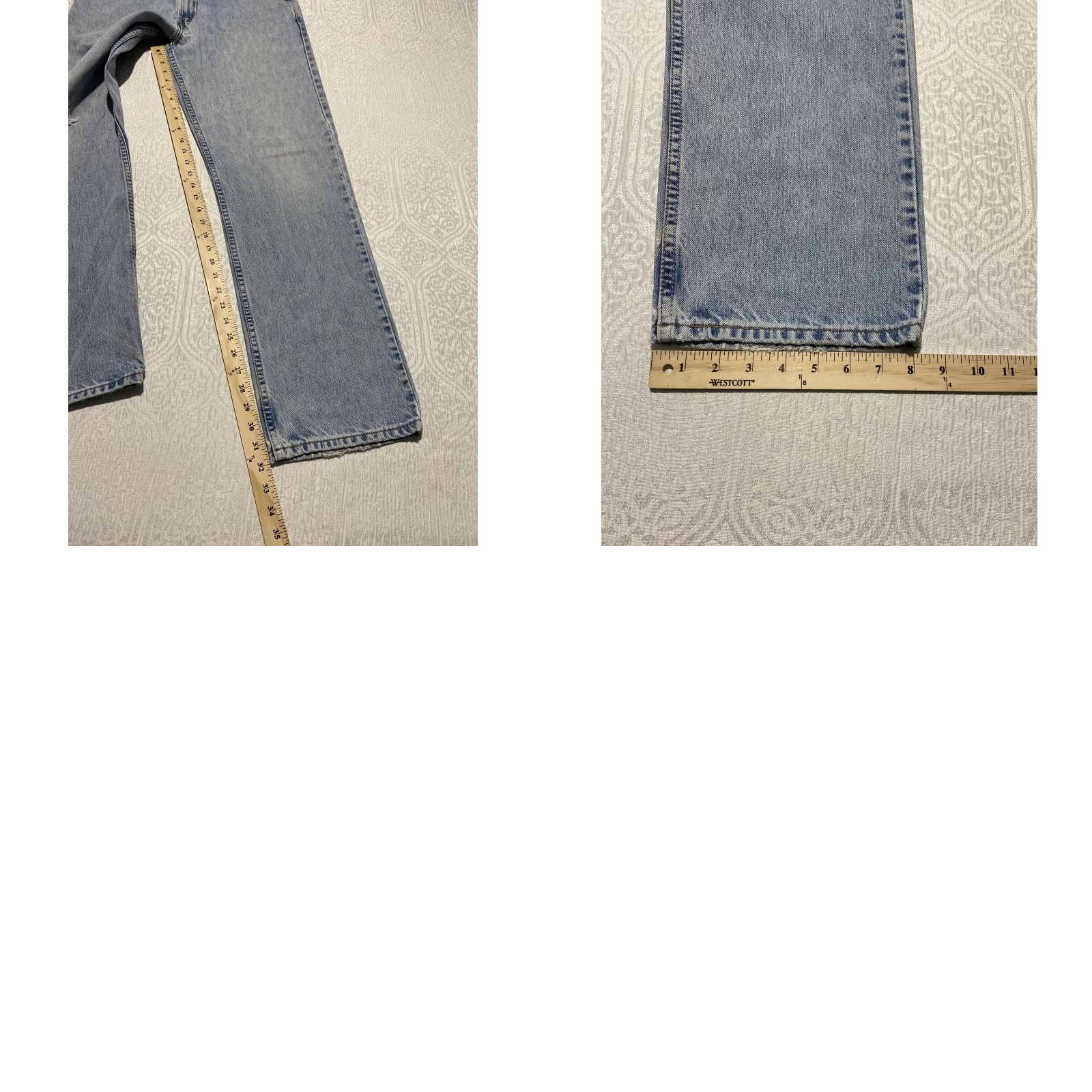 Levi's VINTAGE Levi's 505 Jeans Mens 34x32 Light Wash Blue Regular Fit Straight Leg Denim 5-Pocket Size US 34 / EU 50 - 9 Thumbnail