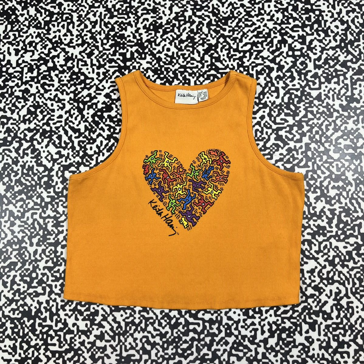 Keith Haring Vintage Y2K Keith Haris Retro Art Style Tank Top Sleeveless Size M / US 6-8 / IT 42-44 - 3 Thumbnail