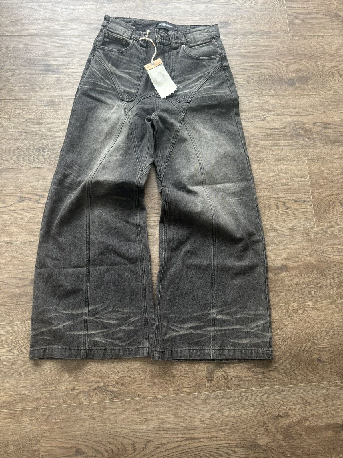 No Faith Studios SUN FADED DUNE BAGGY DENIM | Grailed