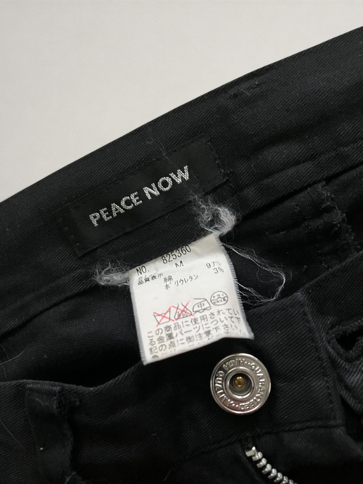 Fotus Black Peace Now Bootcut bondage pants Size US 30 / EU 46 - 5 Thumbnail