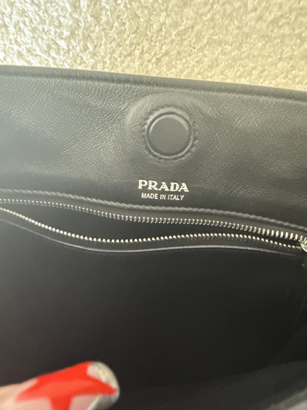 Prada Prada Yellow Margit Suede Tote Bag Size ONE SIZE - 7 Thumbnail