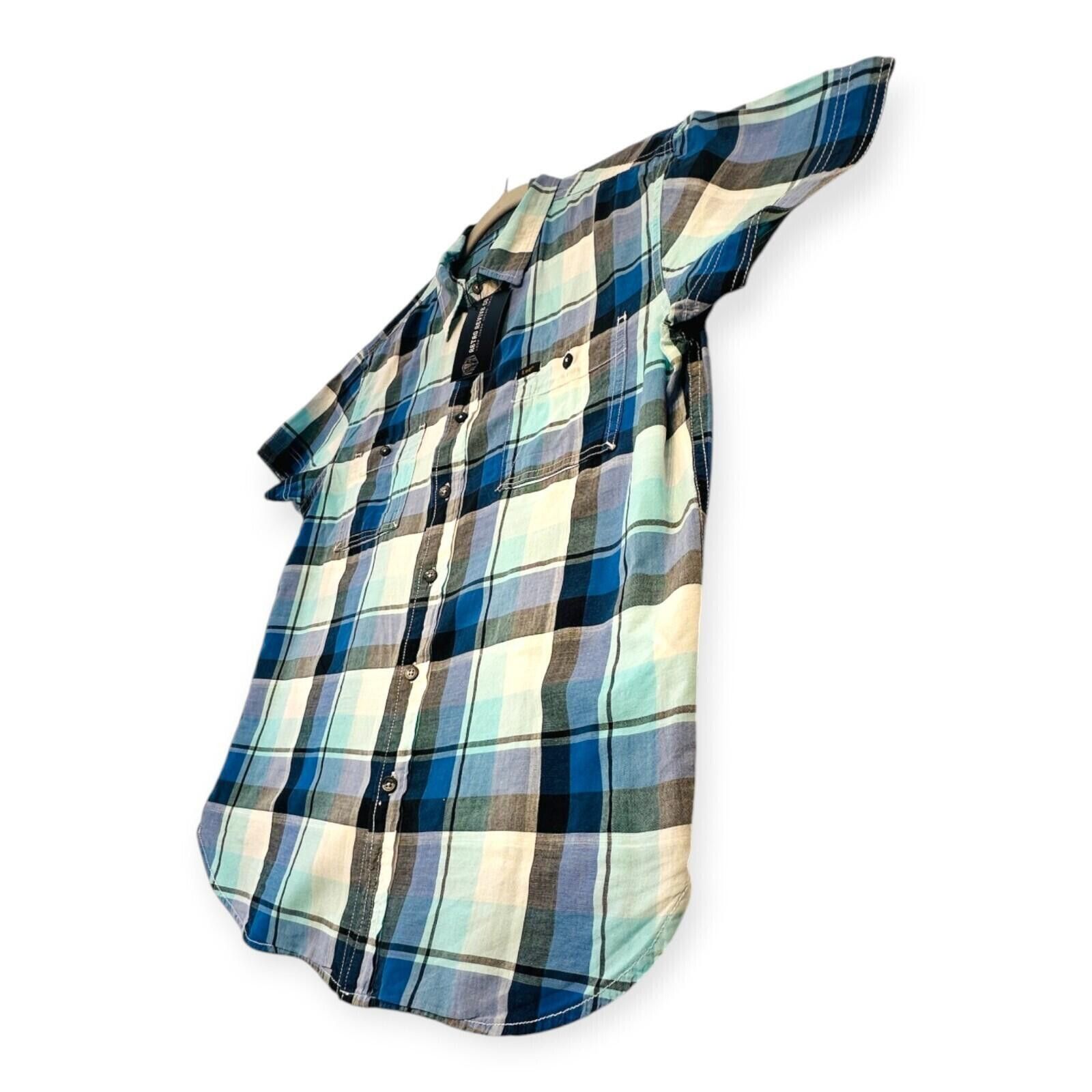 Lee Lee Shirt Men's UK Size M Blue Plaid Pockets Embroidered Size US M / EU 48-50 / 2 - 3 Thumbnail