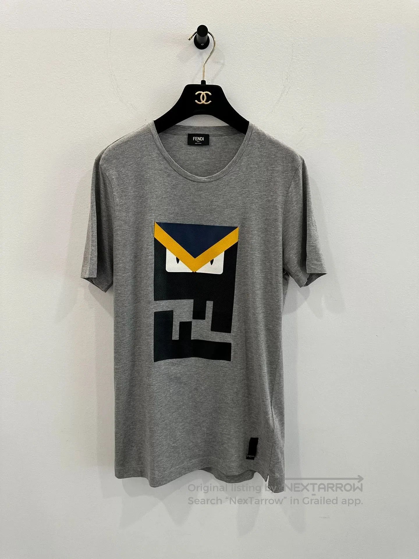 Japanese Brand Fendi Double F Monster Logo Men's Tee. Size US S / EU 44-46 / 1 - 1 Thumbnail