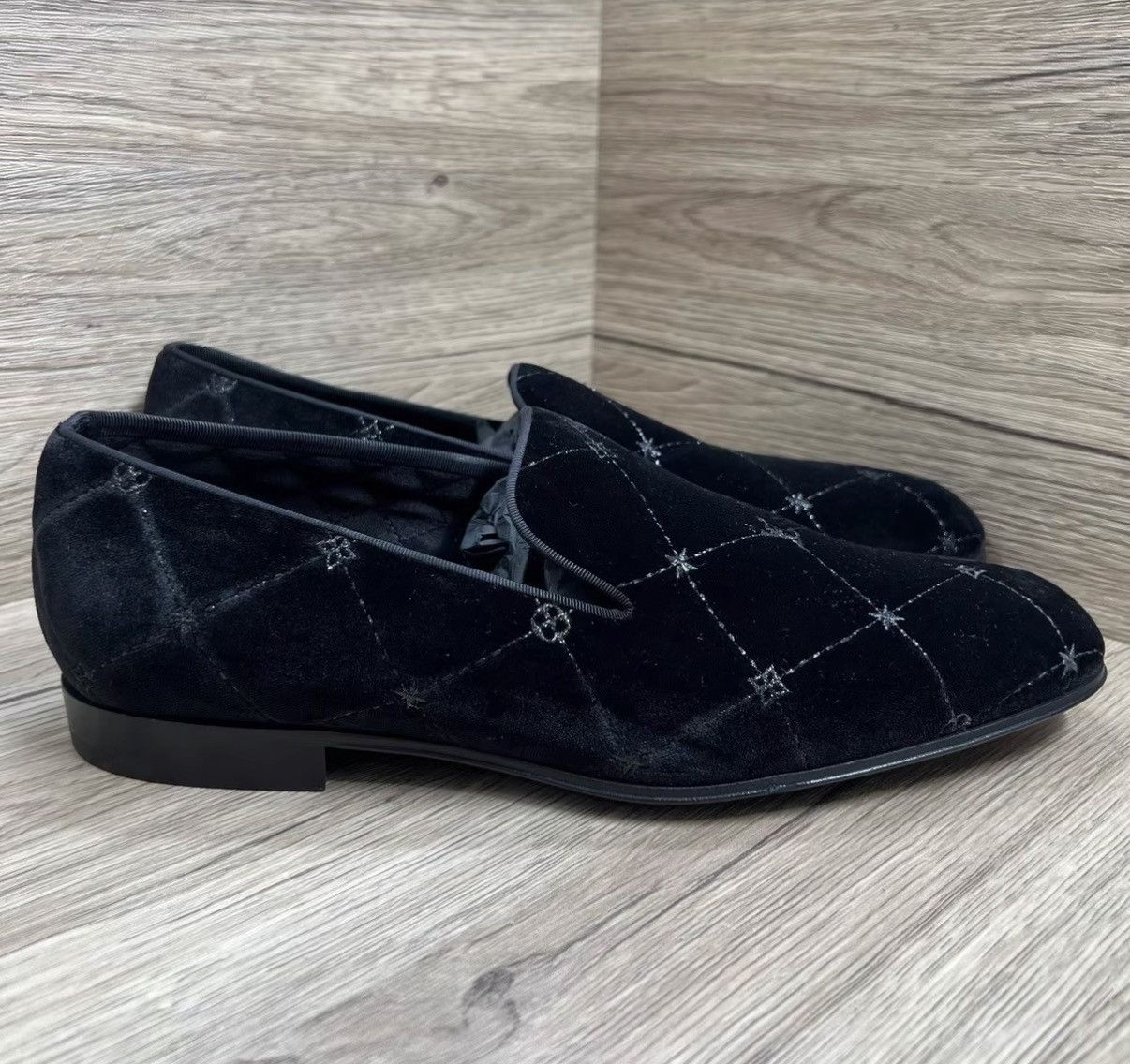 Louis Vuitton Louis Vuitton Auteuil Black Monogram Logo Loafers J41 Size US 8.5 / EU 41-42 - 3 Thumbnail