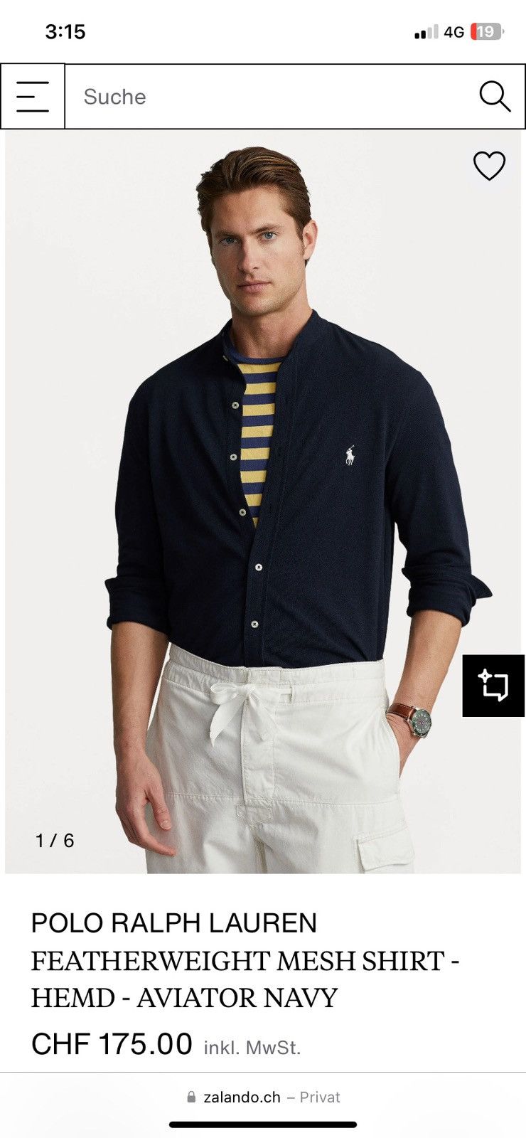 Polo Ralph Lauren Polo Ralph Lauren Featherweight Mesh Shirt – Mandarin Collar Size US L / EU 52-54 / 3 - 9 Thumbnail