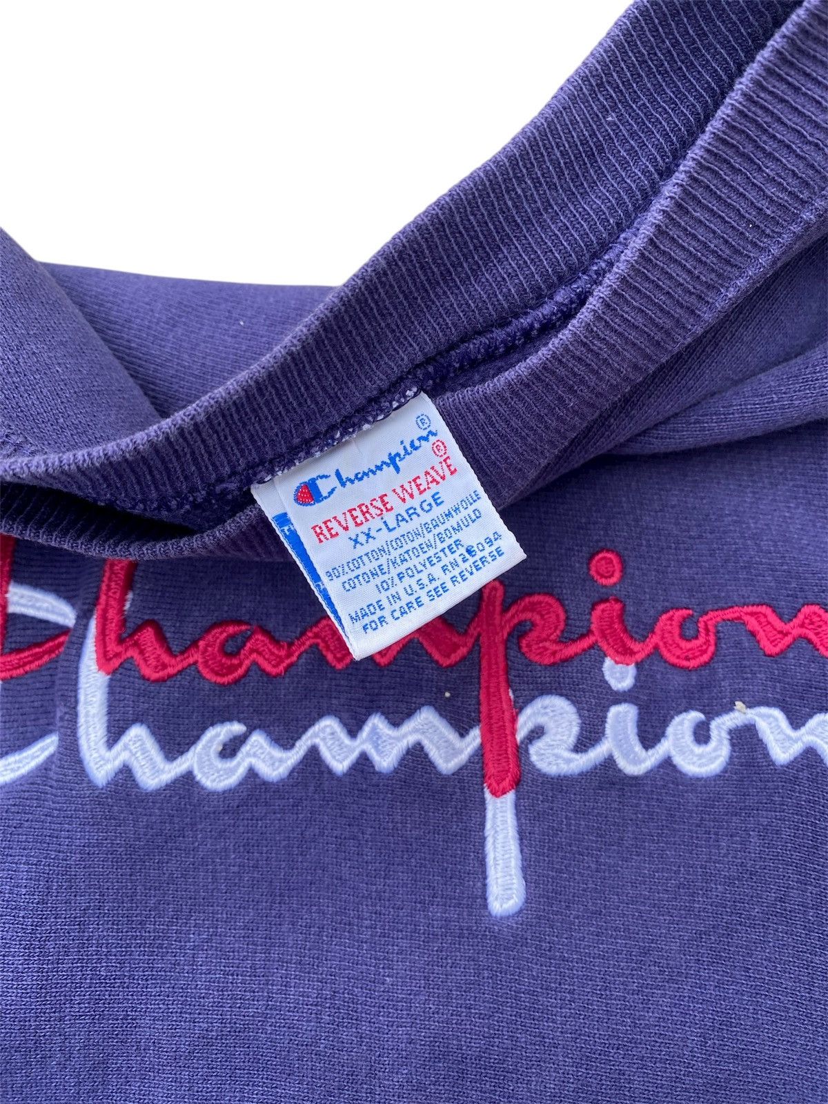 Champion 90s Vintage Champion Reverse Weave Double Script Sweatshirt Size US XXL / EU 58 / 5 - 6 Thumbnail