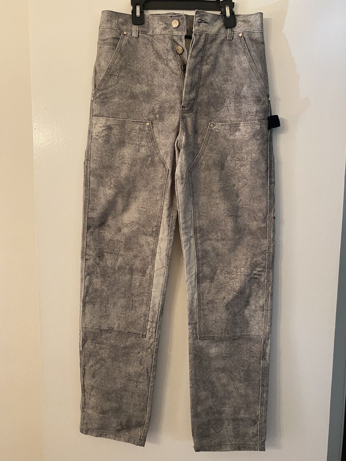 Fugazi × Unsound Rags Fugazi x Unsound Rags Concrete Trompe-l'œil Work Pant Size US 30 / EU 46 - 1 Thumbnail