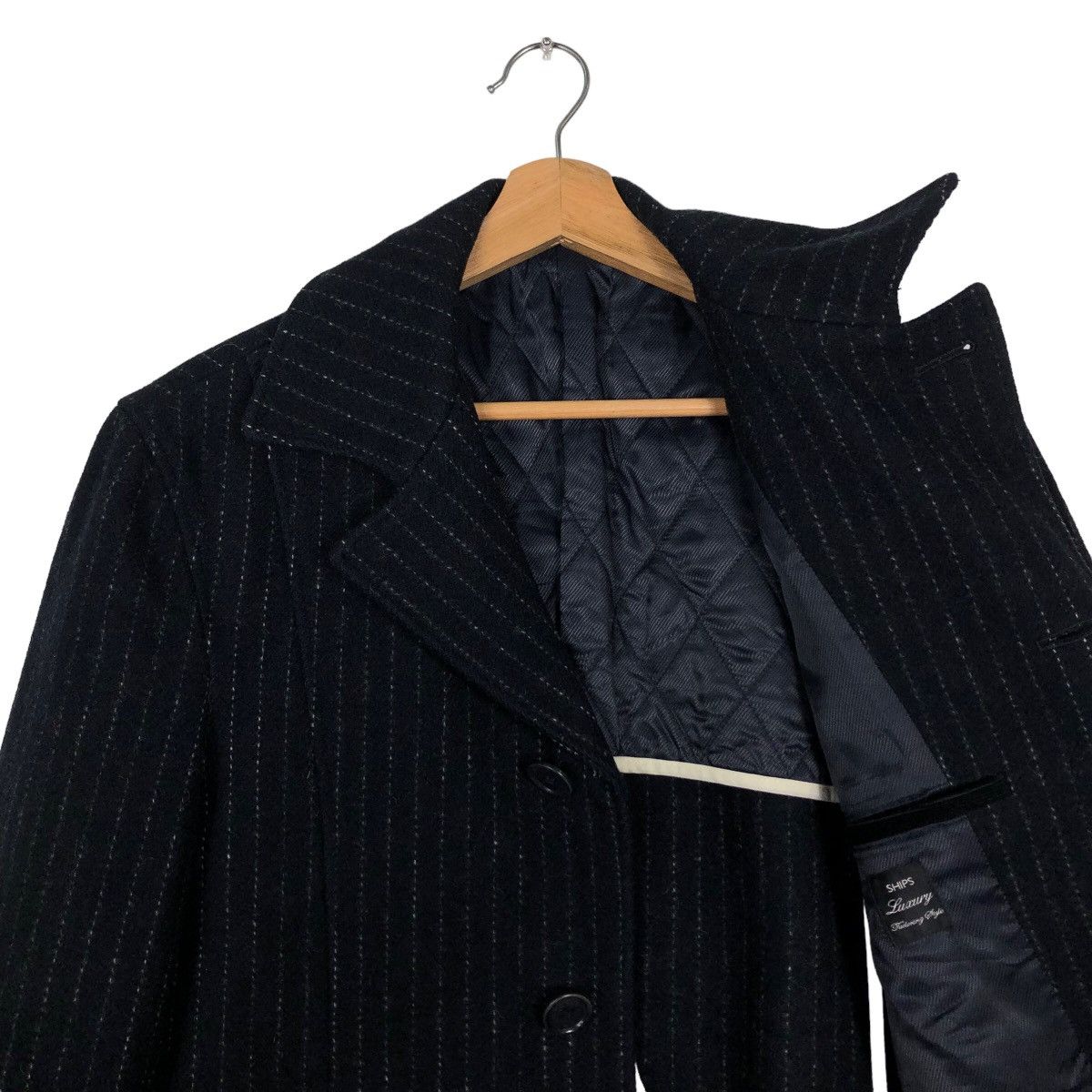 Japanese Brand 🔥90’s Double Breast Biker Jacket Ships Luxury Stripe Design Size US L / EU 52-54 / 3 - 9 Thumbnail