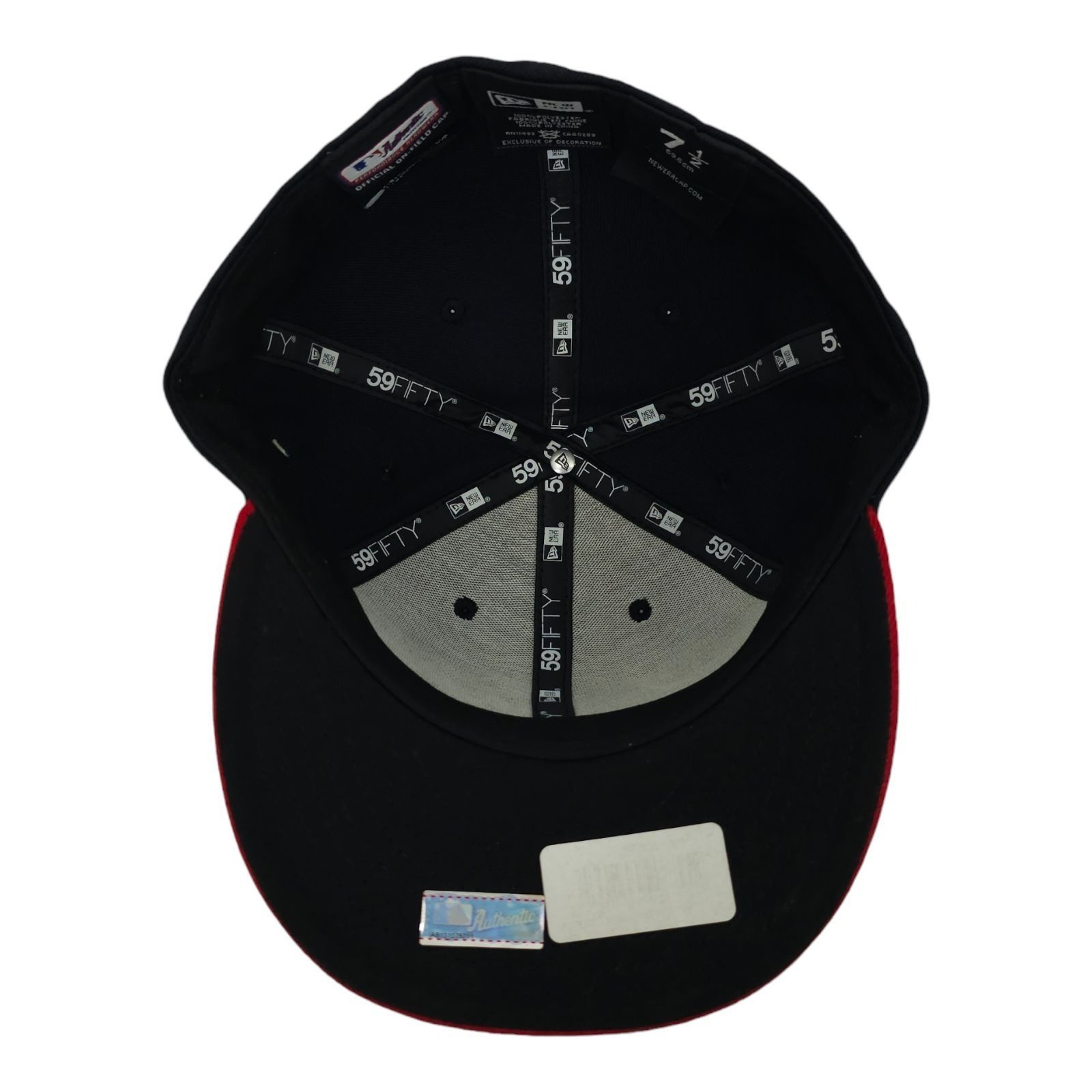 New Era Atlanta Braves Fitted 7 1/2 Hat MLB Cap Embroidered Logo New Size ONE SIZE - 5 Thumbnail