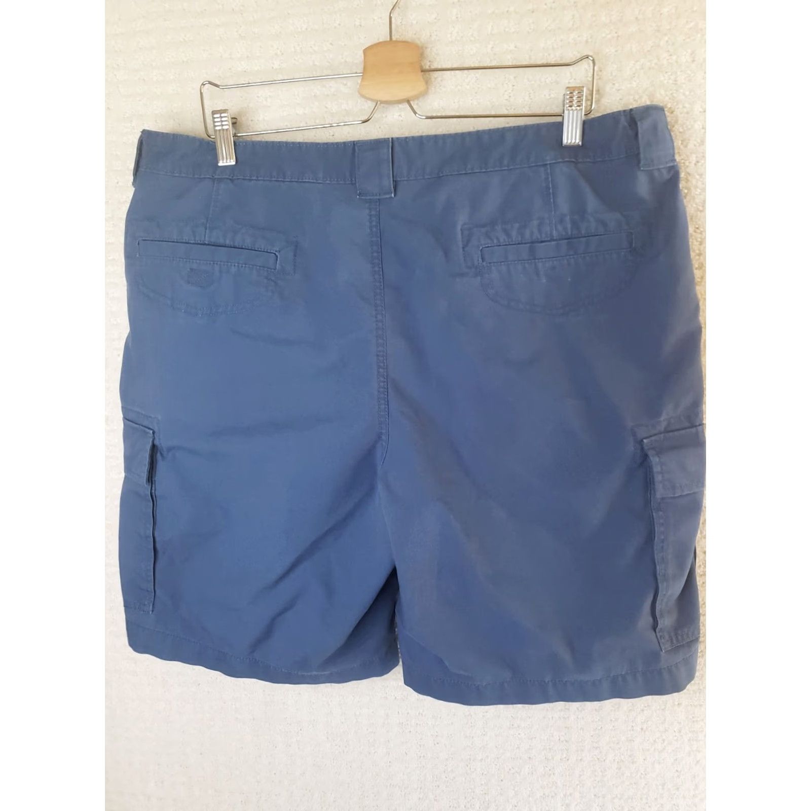 Savane Savane Cargo Shorts Blue Elastic Waist Cotton Outdoor Hiking Utility 40x9 Men Regular 40in Flat Front Pockets Size US 40 / EU 56 - 7 Thumbnail