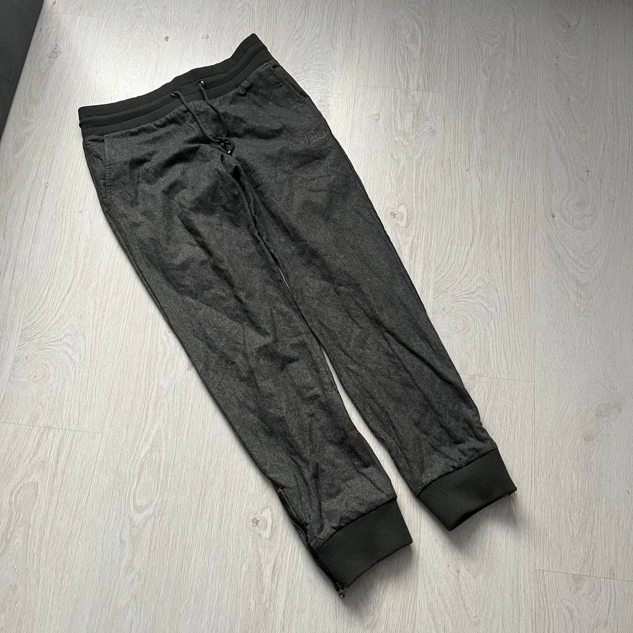 image of Dolce Gabbana Dolce Gabanna Wool Track/sport Pants in Grey, Men's (Size 30)