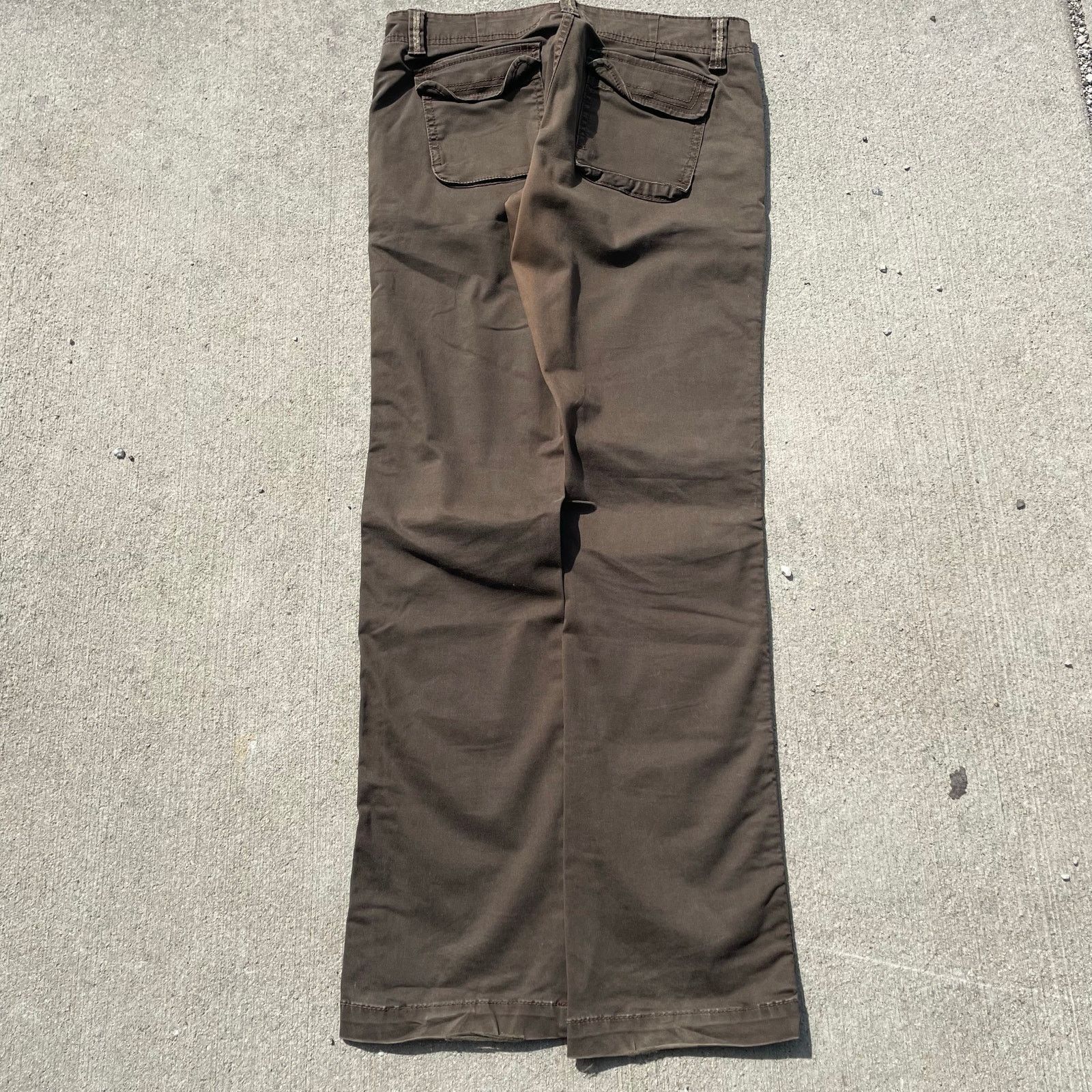 Polo Ralph Lauren Polo Jeans Ralph Lauren Brown Flare Pants 32x32 Bootcut Y2K Size 28" / US 6 / IT 42 - 2 Thumbnail