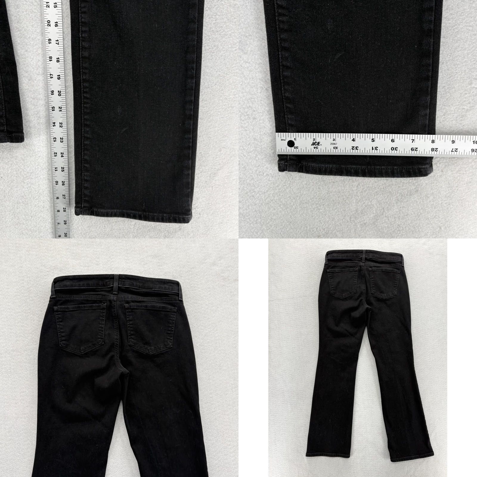 NYDJ VINTAGE NYDJ Barbara Bootcut Jeans Womens 6P Black Lift Tuck Technology Stretch Denim Size 28" / US 6 / IT 42 - 8 Thumbnail