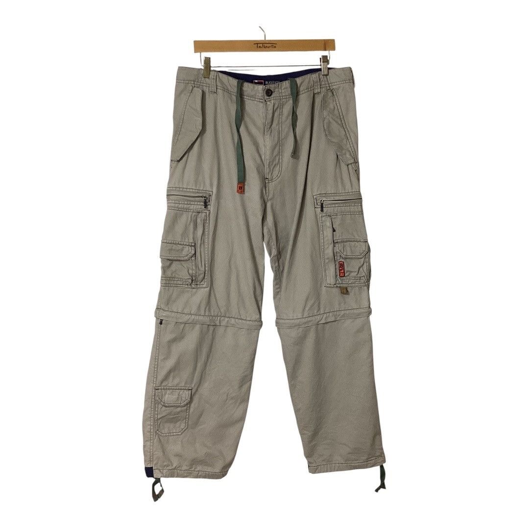 Bugle Boy Vintage Bugle Boy Hybrid Cargo Pants / Shorts Zip-Off Legs S Size US 36 / EU 52 - 1 Thumbnail