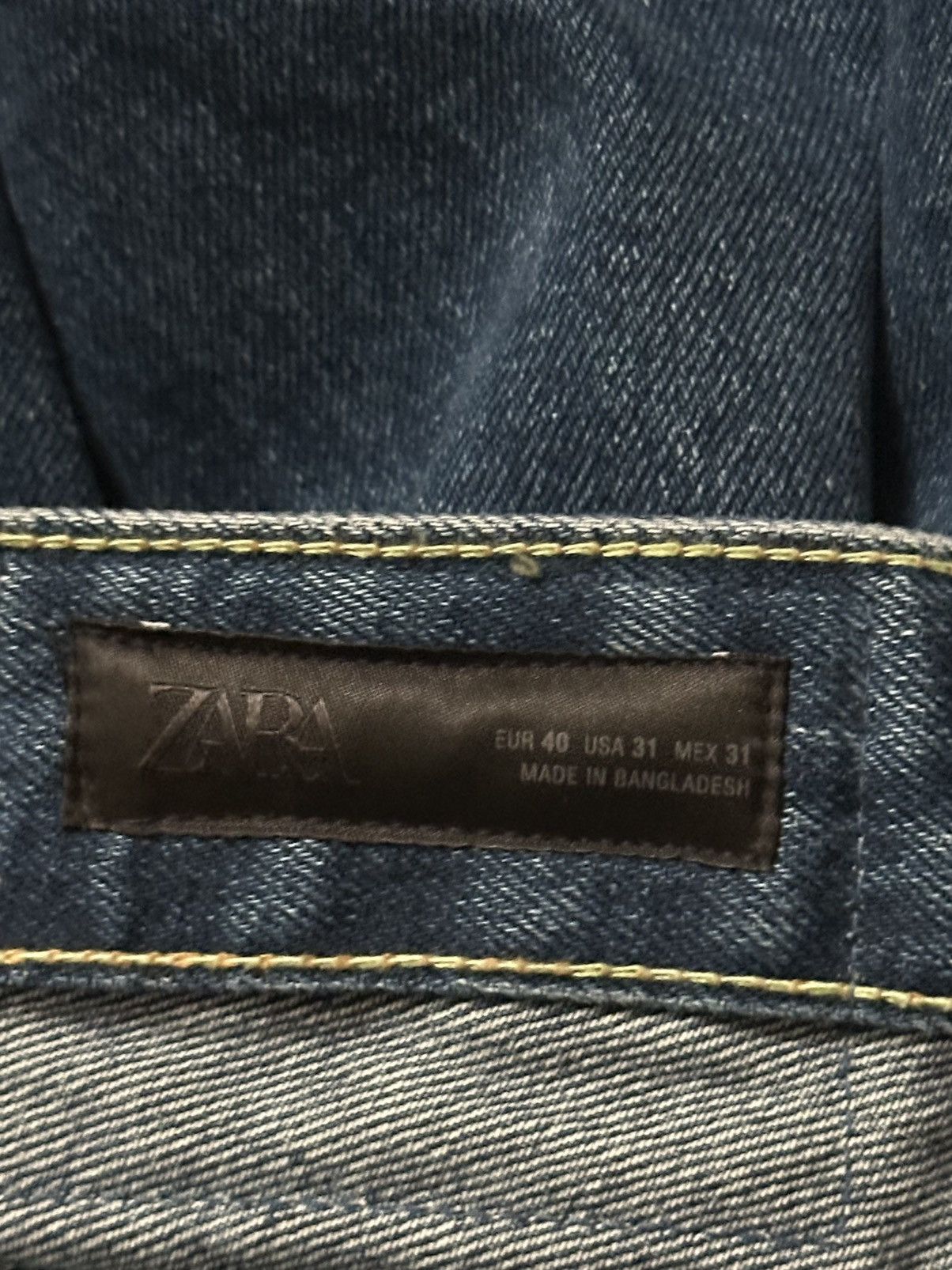 Zara Zara Baggy Blue Jeans Size US 31 - 4 Thumbnail