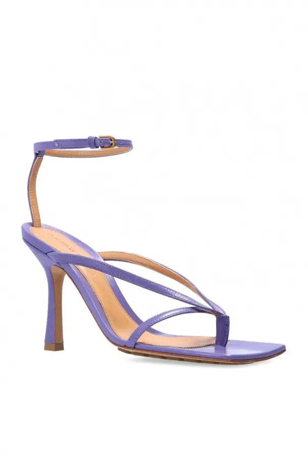 Bottega Veneta o1n1vont1125 Stretch Strap Sandals in Purple Size US 7 / IT 37 - 2 Thumbnail