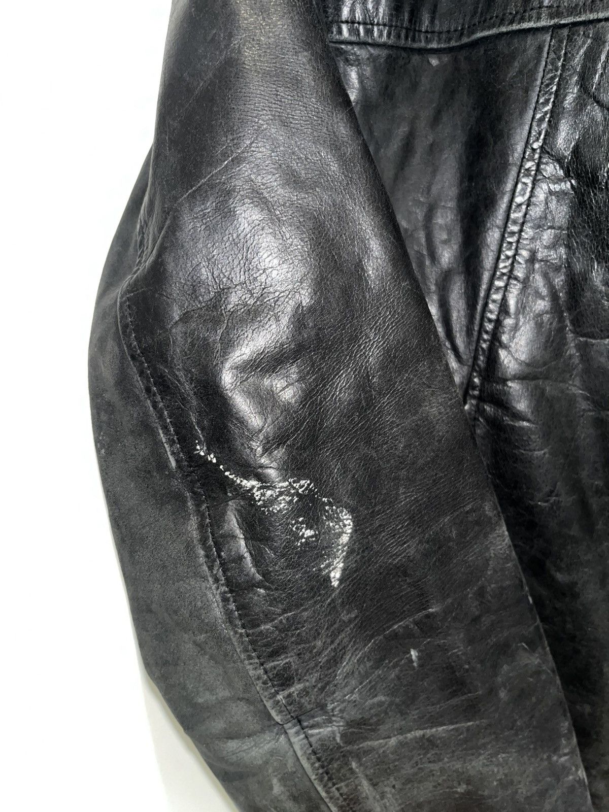 Other Vintage Redskins Leather Bomber Jacket Black (L) Size US L / EU 52-54 / 3 - 4 Thumbnail