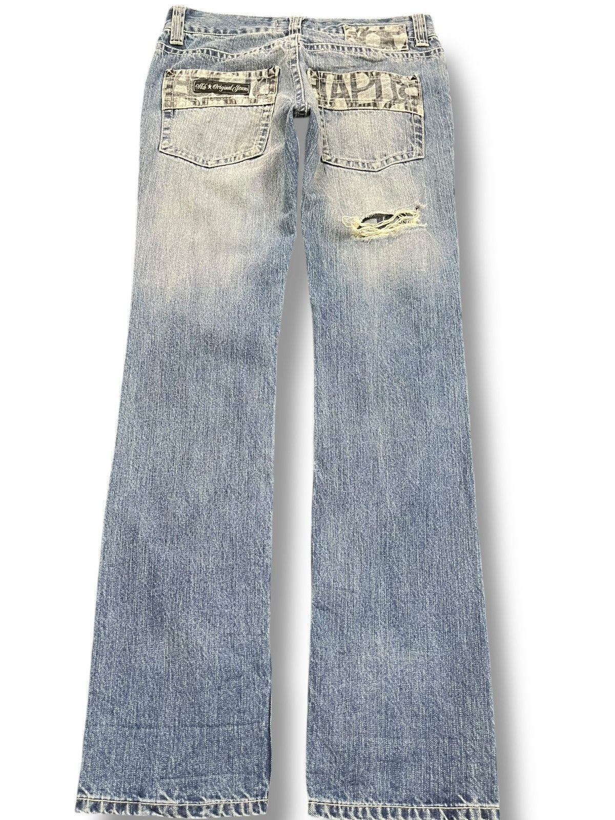 Beauty Beast × Le Grande Bleu (L.G.B.) Vintage Speed Flash Faded Distressed Denim Size US 31 - 5 Thumbnail