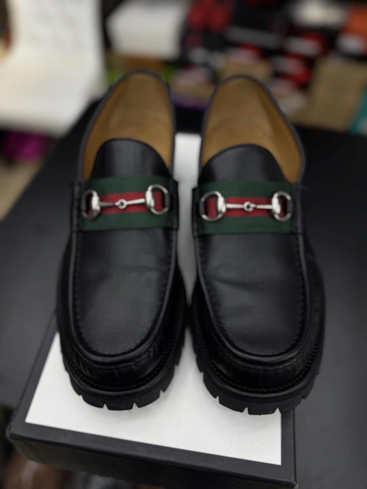 Gucci Men’s Gucci Dress Loafers Sneakers Leather $950 10G/10.5US Size US 10.5 / EU 43-44 - 3 Thumbnail