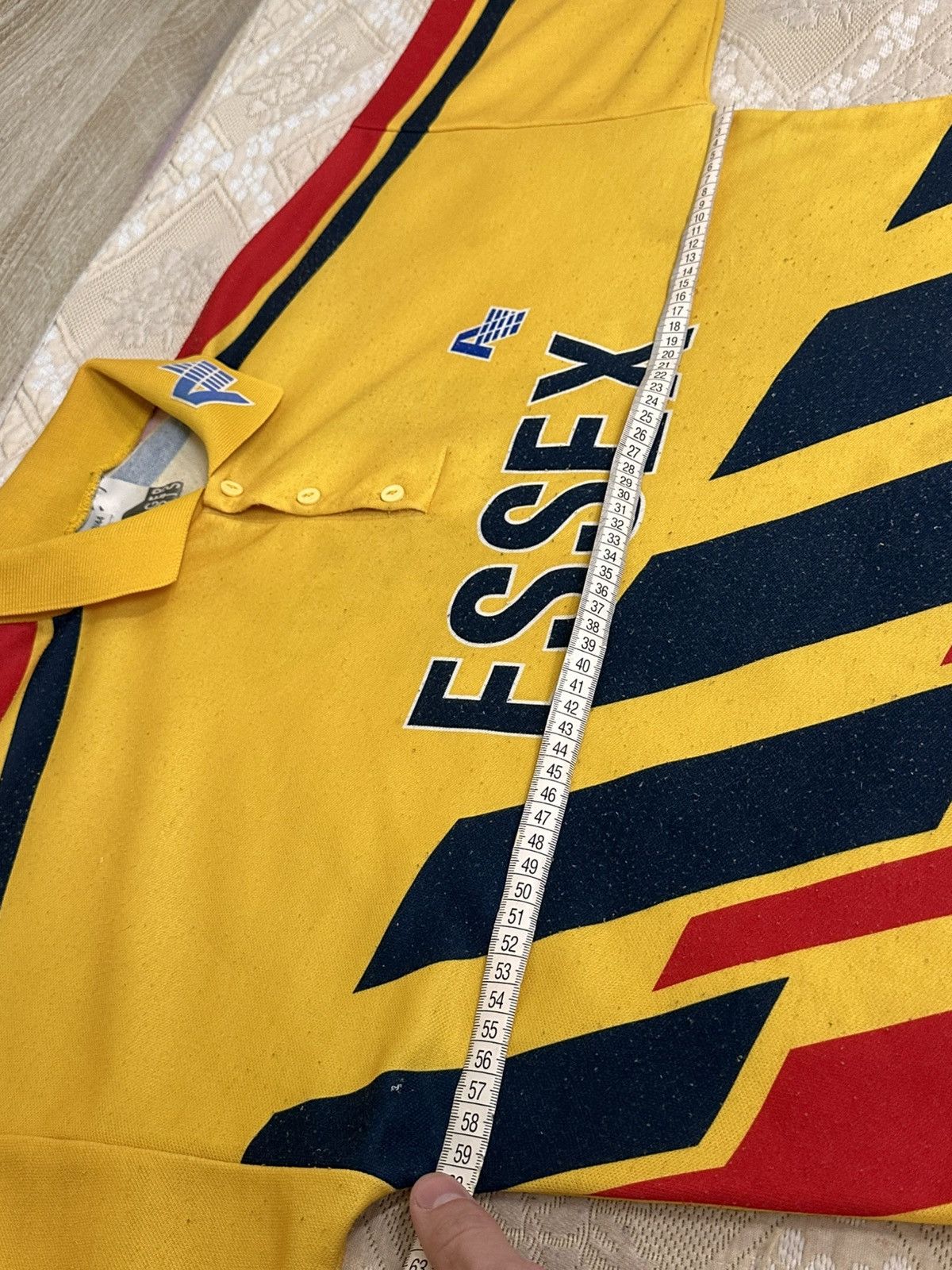 Vintage 🔥 1993 Essex County Cricket Club CCC Jersey Polo T Shirt UK Size US XL / EU 56 / 4 - 12 Thumbnail