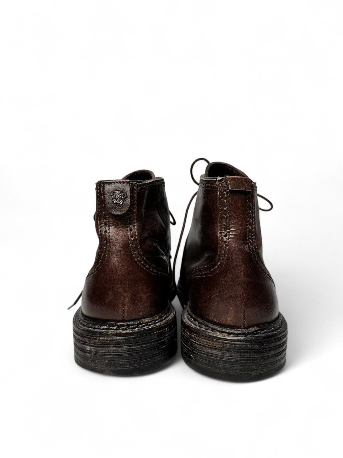 Guidi Versace Brown Leather Vintage Boots Luxury Streetwear Style Size US 6 / EU 39 - 7 Thumbnail