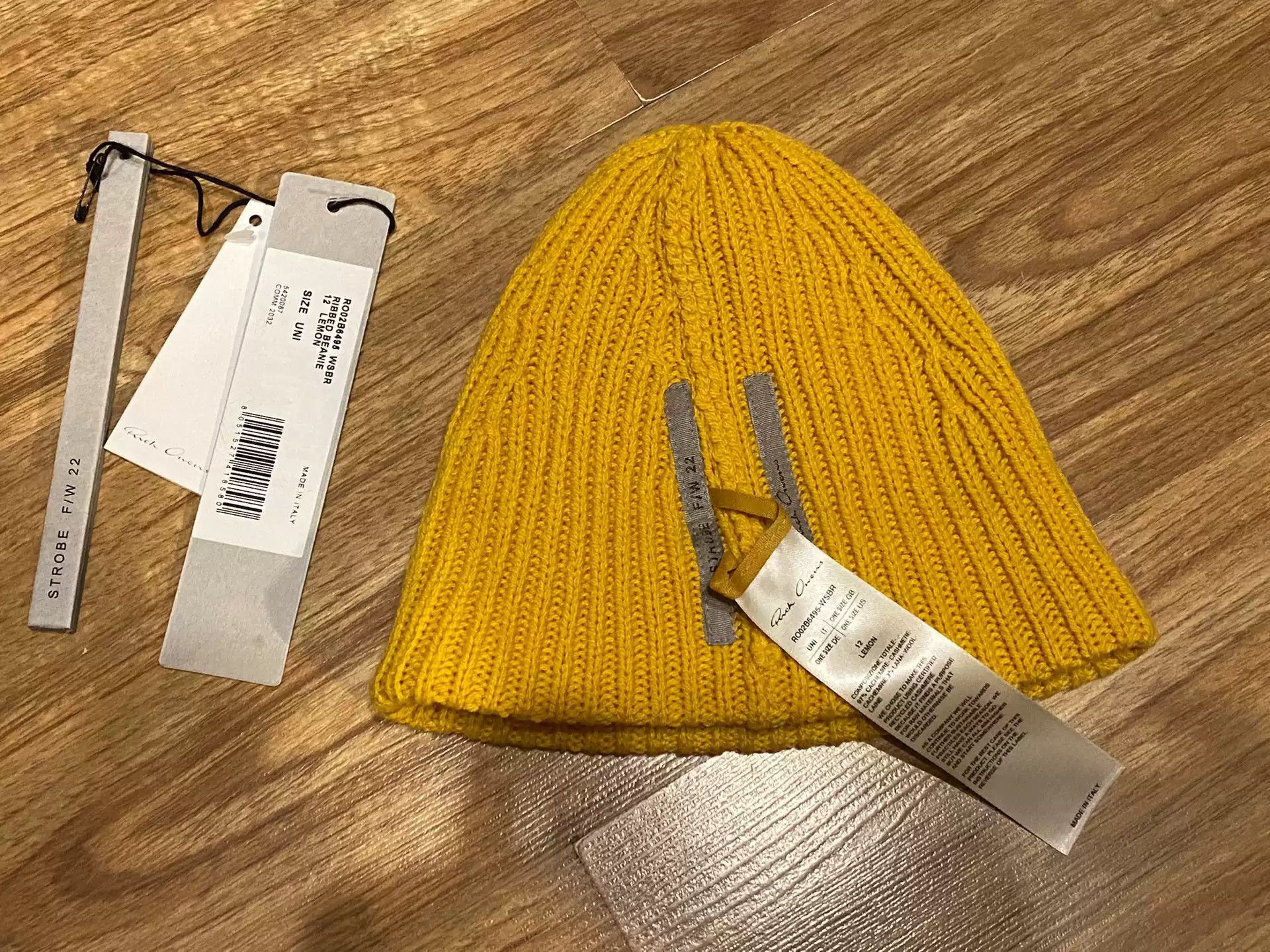 Rick Owens Rick Owens Show Cold Hat Hat Wool Knitting-2505 Size ONE SIZE - 2 Thumbnail