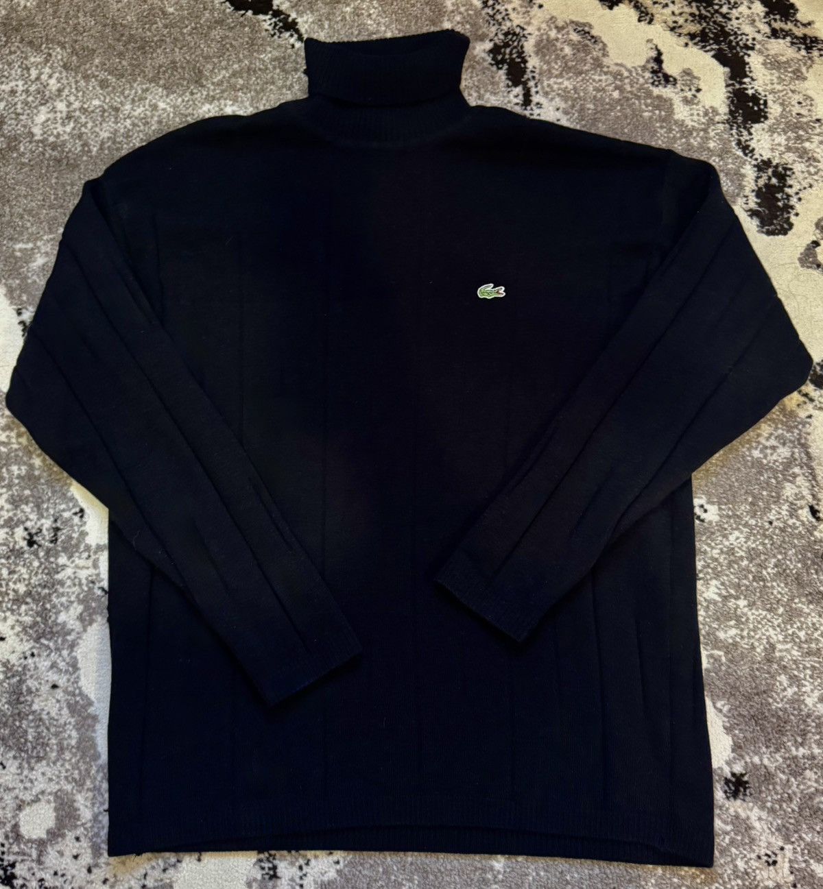 Lacoste Lacoste Black Turtleneck Sweater Vintage Size US L / EU 52-54 / 3 - 2 Thumbnail