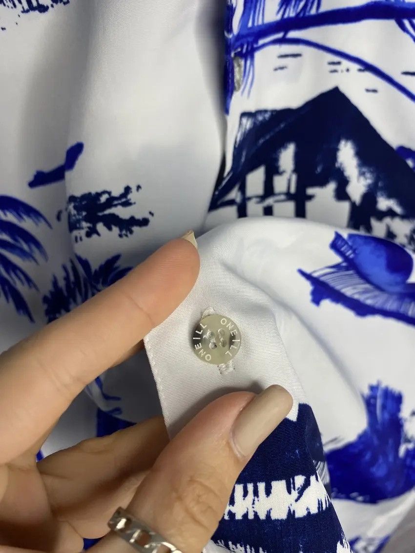 O'Neill 🌊Mens Shirt Short Sleeve Oneill Size M Blue 🌊 Size US XL / EU 56 / 4 - 5 Thumbnail