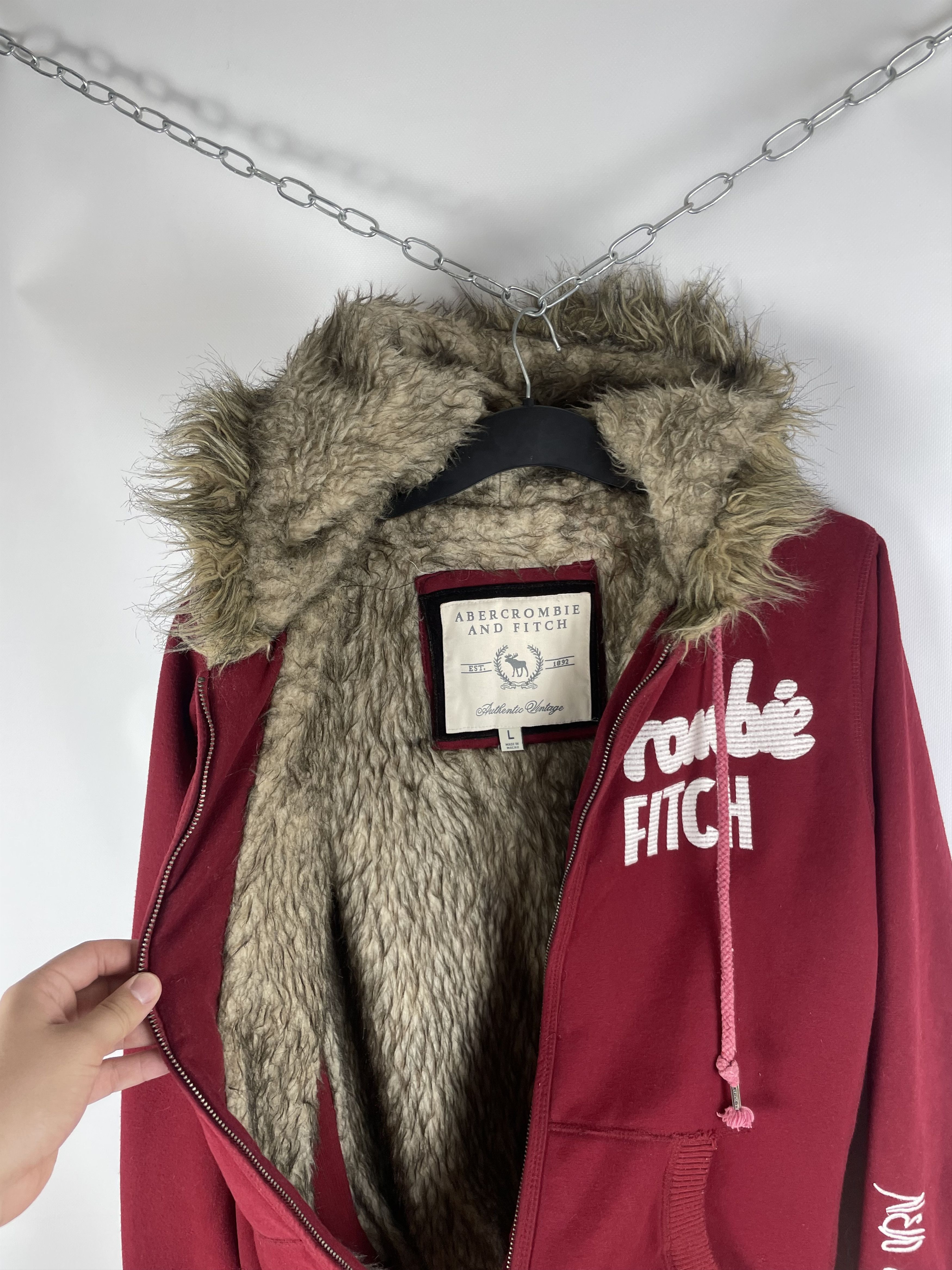 Abercrombie & Fitch Abercrombie&Fitch Sherpa Fur zip-hoodies Size US L / EU 52-54 / 3 - 7 Thumbnail