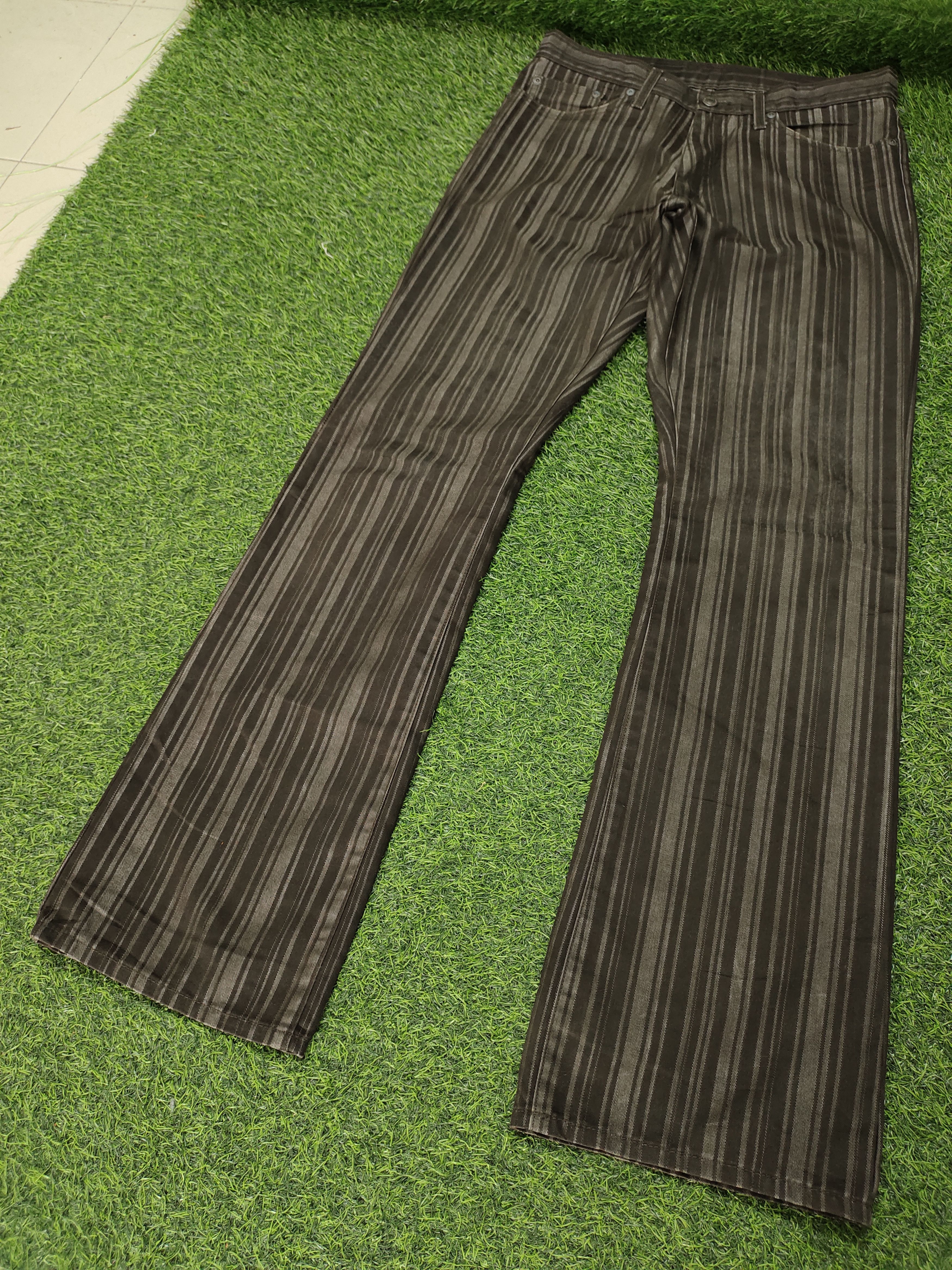 semanticdesign Flare Pants Semantic Design Japan Striped Denim Bootcut Lgb Size US 30 / EU 46 - 1 Thumbnail