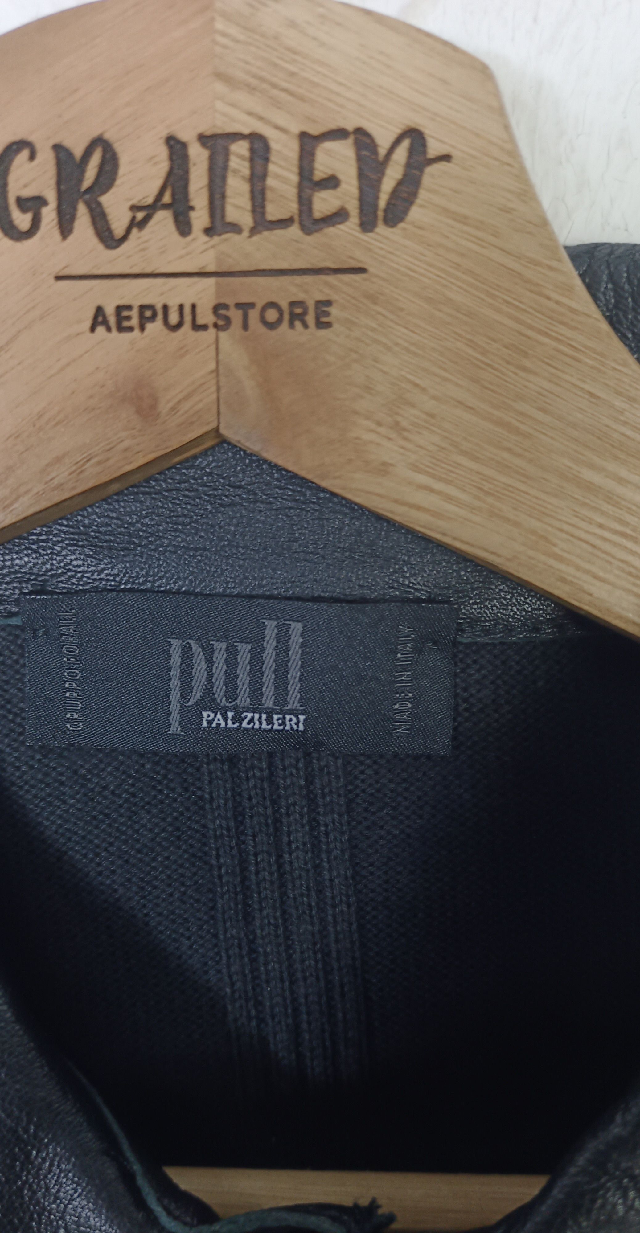 Pal Zileri Pal Zileri Pull Pelle Peau Leather Super Black Jacket Size US M / EU 48-50 / 2 - 7 Thumbnail