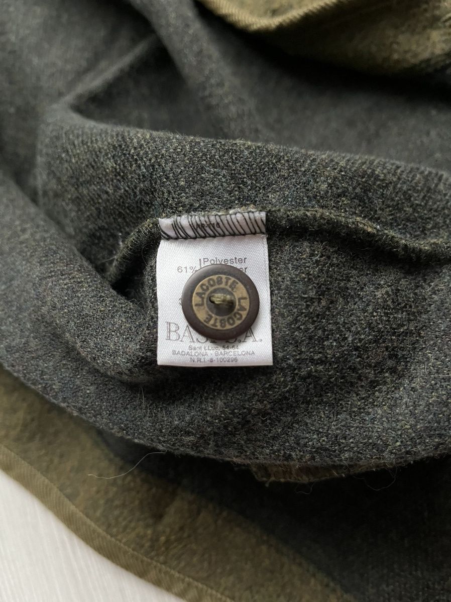 Lacoste × Vintage Vintage 00s Dark Green Lacoste Wool Sweater Button Up Vest Size US L / EU 52-54 / 3 - 8 Thumbnail