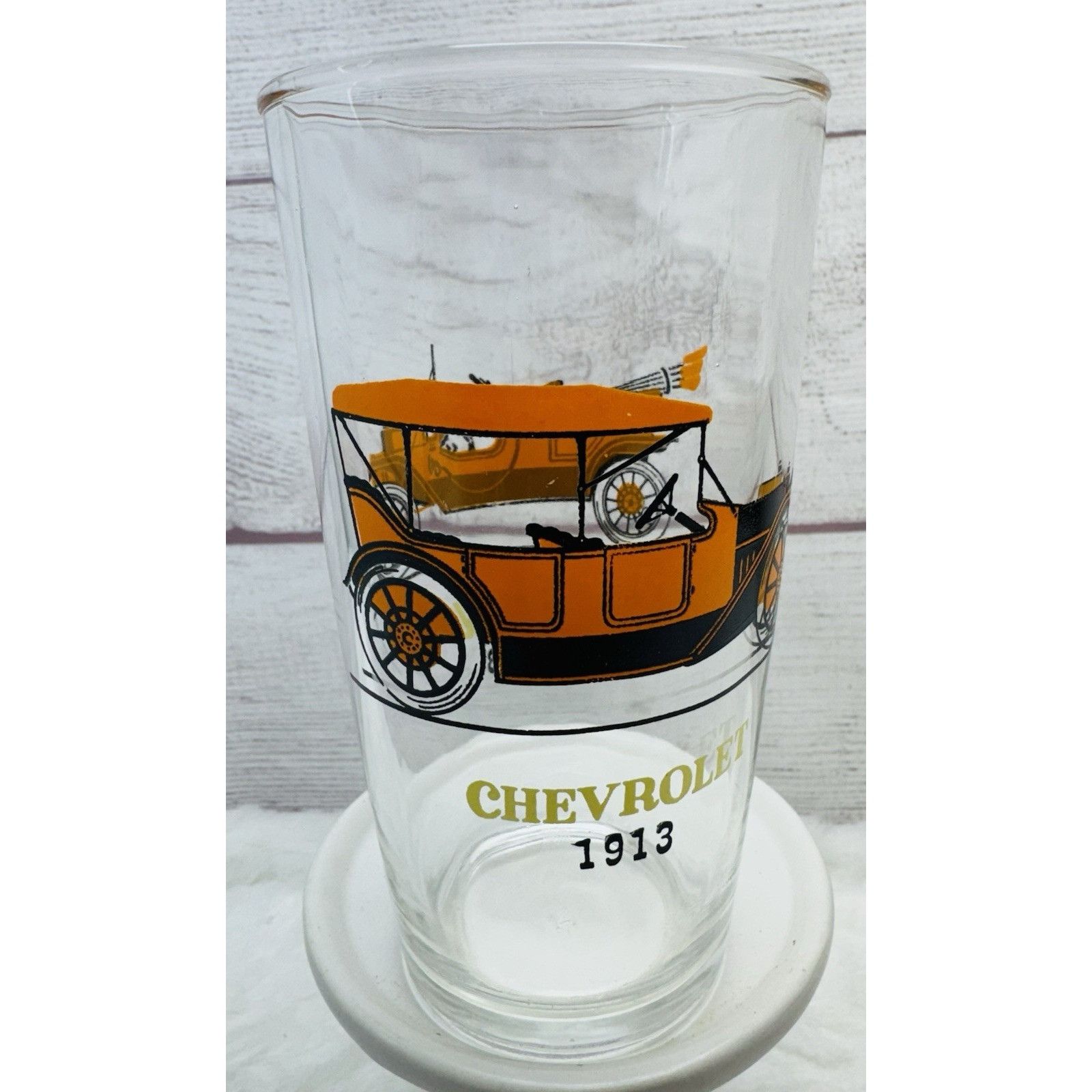 Other Chevrolet 1913 Ford 1908 Cup Hazel Atlas Classic Car Barware Size ONE SIZE - 1 Thumbnail