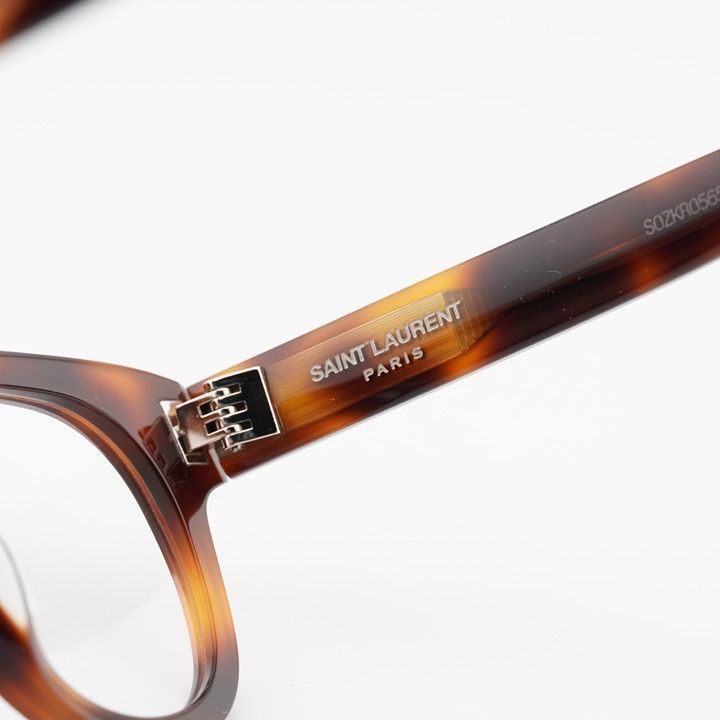 Saint Laurent Paris Saint Laurent SL571 OPT 003 Eyeglasses Havana 49mm Round Size ONE SIZE - 8 Thumbnail